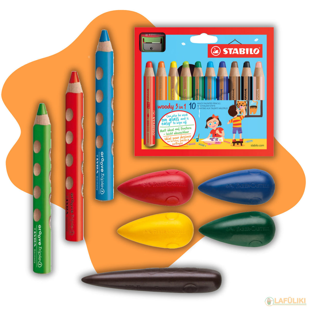 Buntstift-Kostüm Set Mit Schürze & Zipfelmütze – 8 Farben, Unisex, Für Partys, Kunst-Events & Karneval