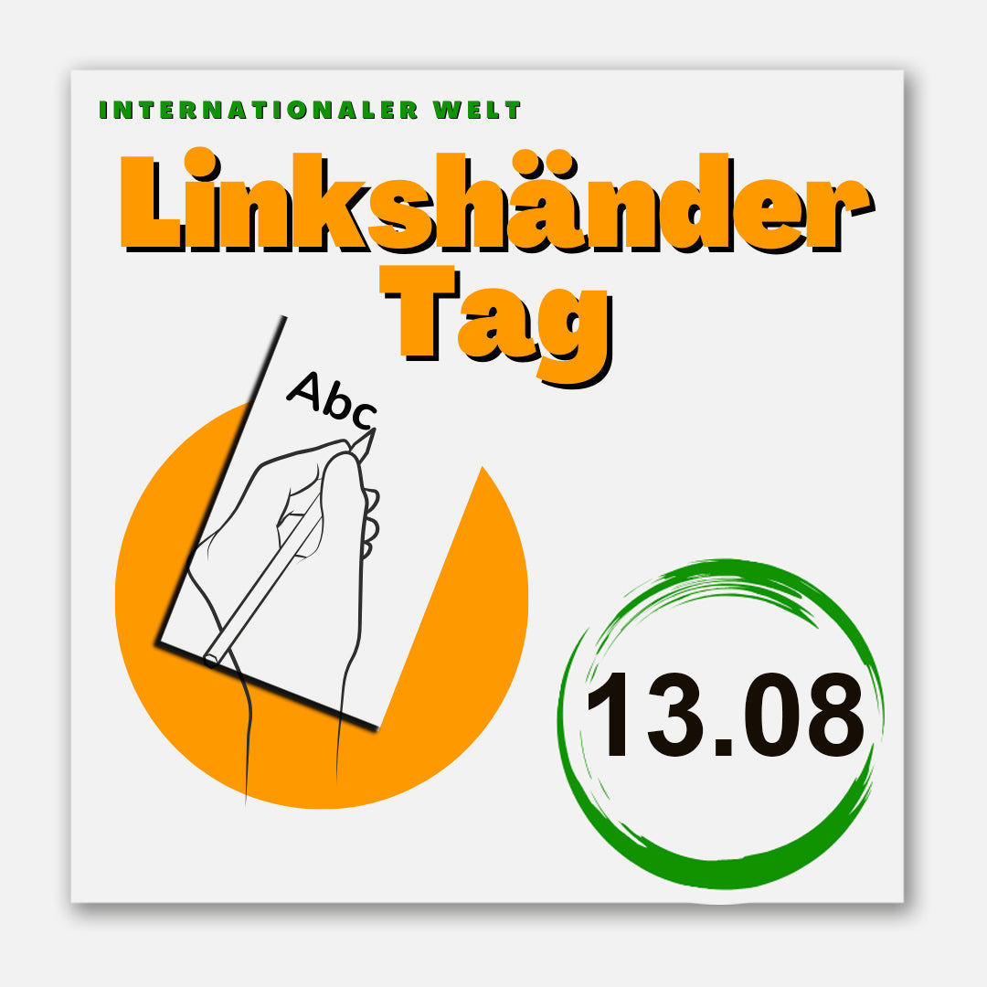Linkshänder-Tag am 13. August
