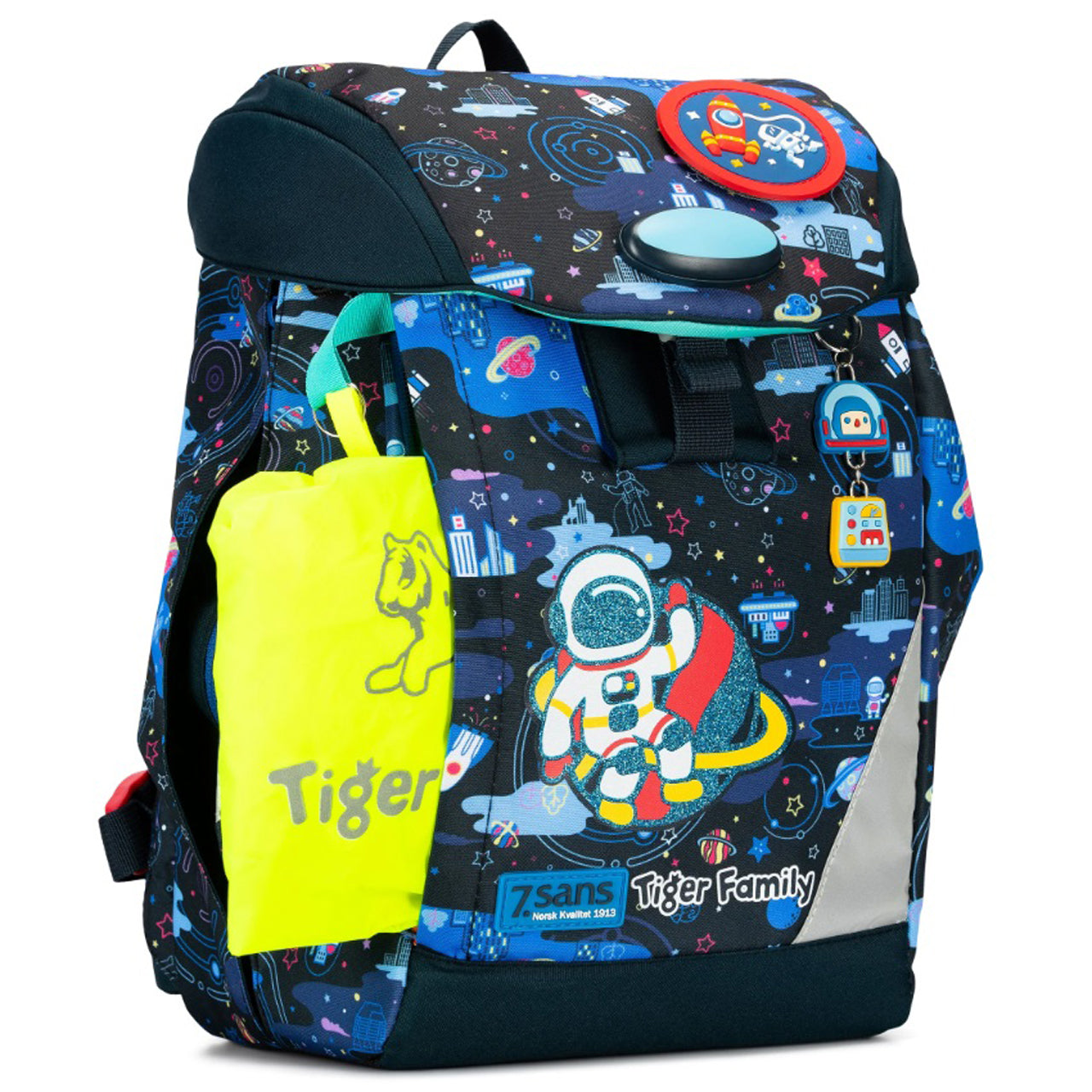 7-sans-Tiger-Family-Schulranzen-Schulrucksack-Astronaut-Weltraum-space-2778102519-mit-Regenschutzhuelle