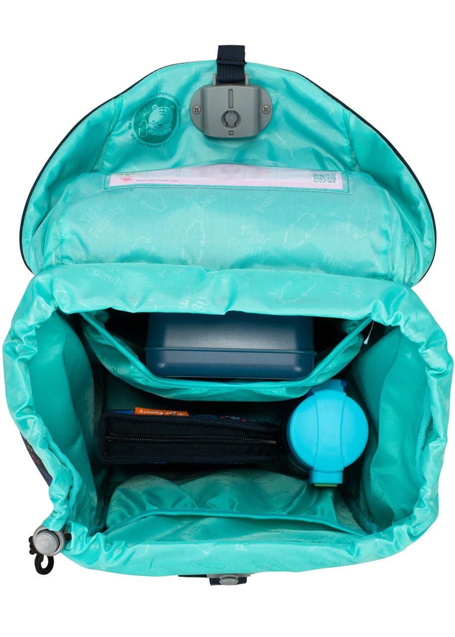 7-sans-Tiger-Family-Schulranzen-Schulrucksack-offen-gefuellt-lafueliki