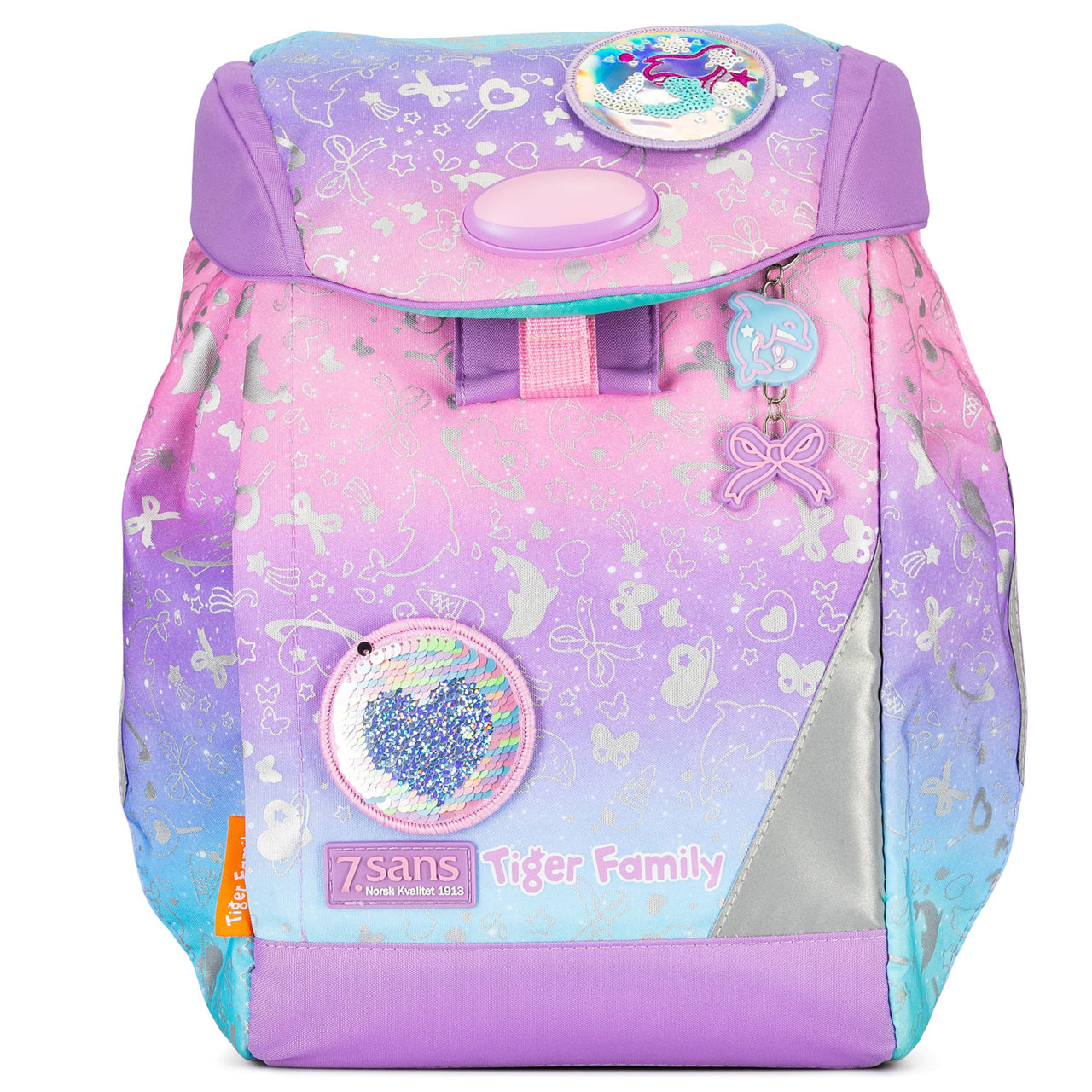 7.sans · Tiger Family · Schulranzen · Mädchen · rosa · für 1.-4. Klasse