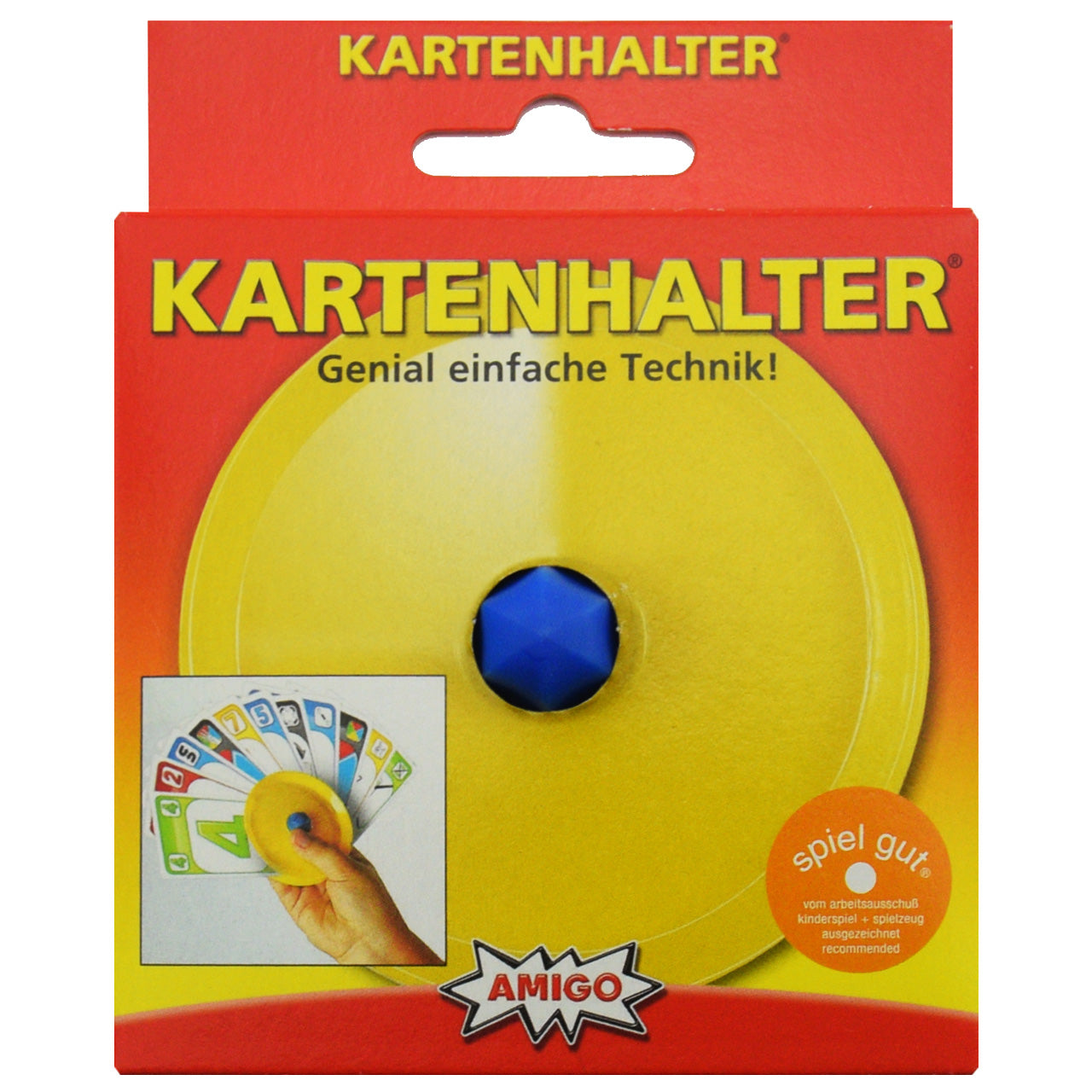 AMIGO-Spielkartenhalter-fuer-Karten-gelb-04920-ovp-Halter-kinder-lafueliki