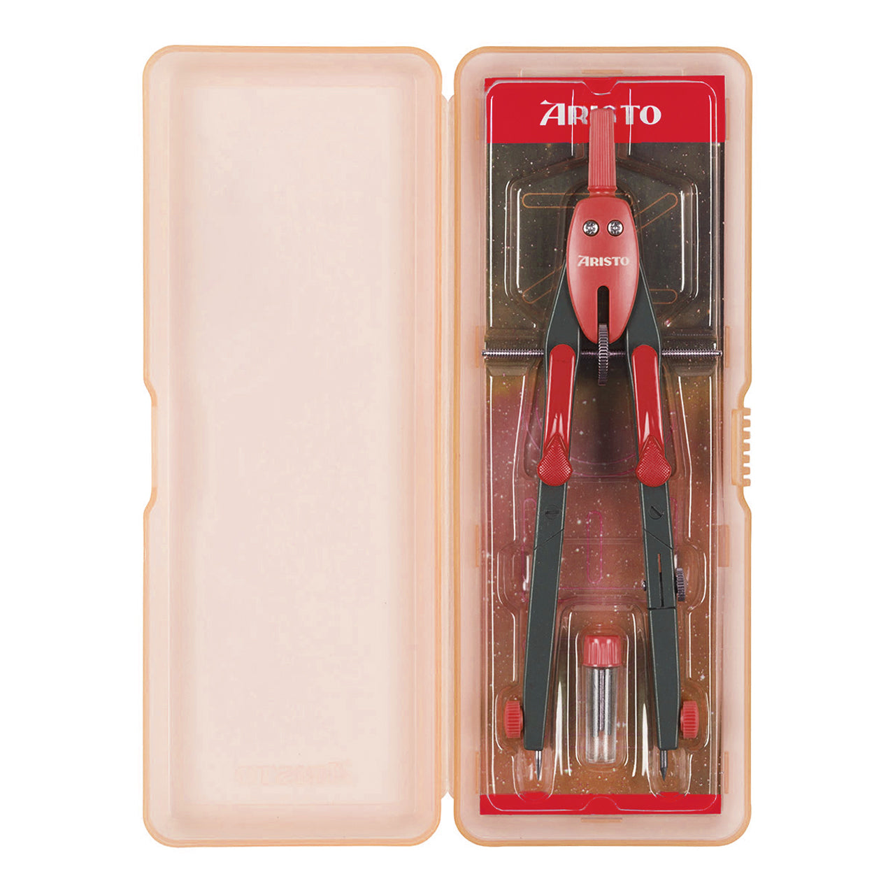 Aristo-BTS-Schnellverstell-Zirkel-Schule-NEON-rot-AR552743-20-ovp-offen-kaufen-lafueliki