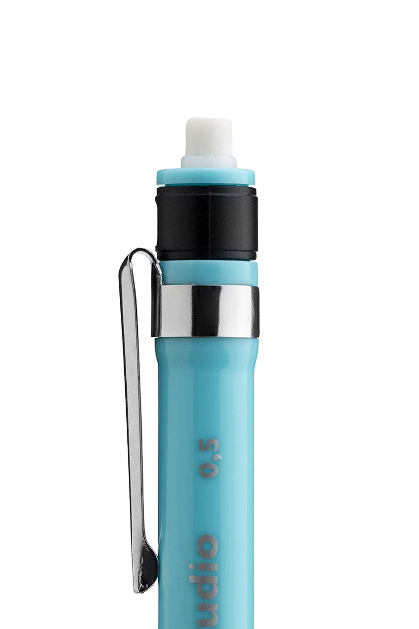 Aristo-Feinminenstift-Studio-05-HB-hellblau-Druckbleistift-radierer-AR85700-lafueliki