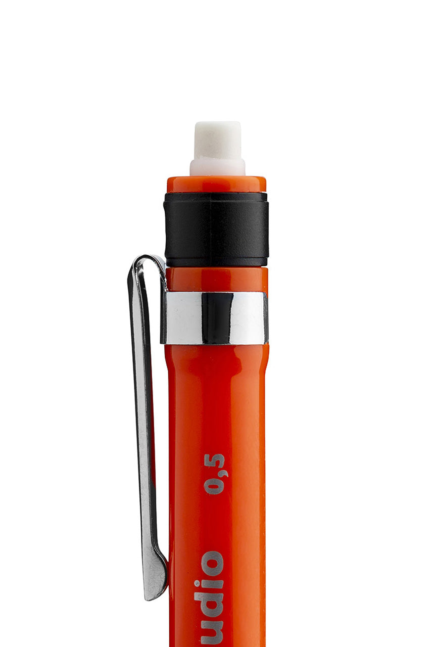 Aristo-Feinminenstift-Studio-05-HB-orange-Druckbleistift-radierer-AR85701-lafueliki
