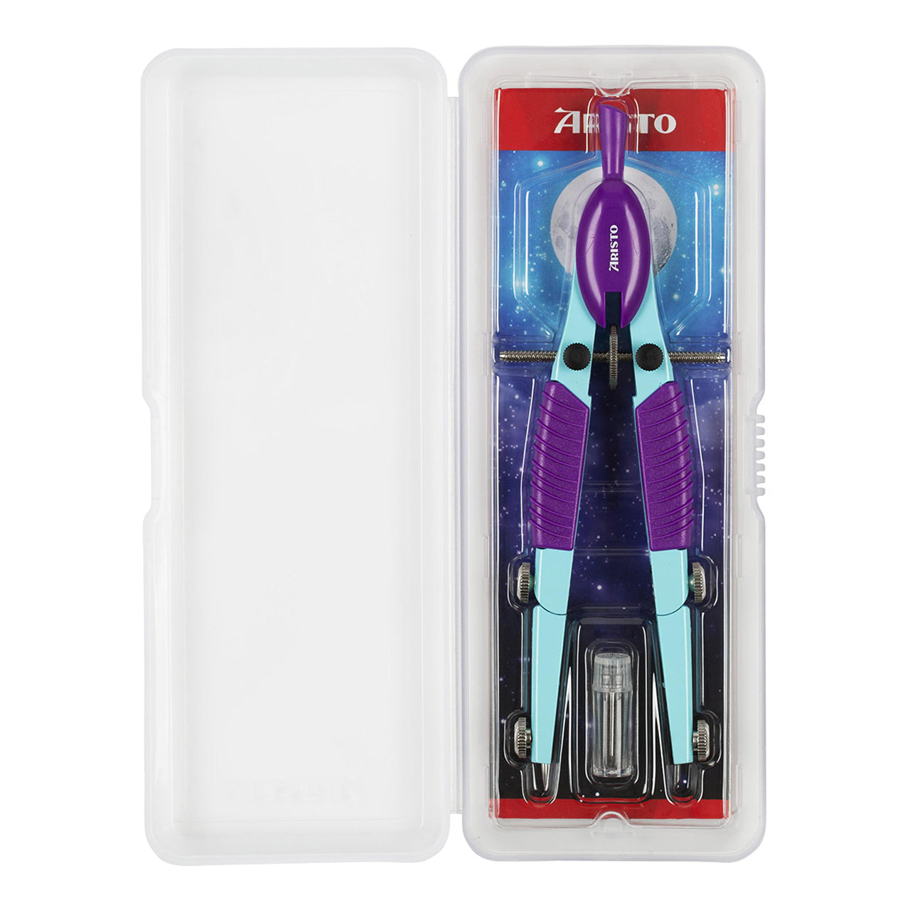 Aristo-TopLine-Schulzirkel-Linkshaender-Rechtshaender-hellblau-lila-ar5577619-ovp-offen-lafueliki