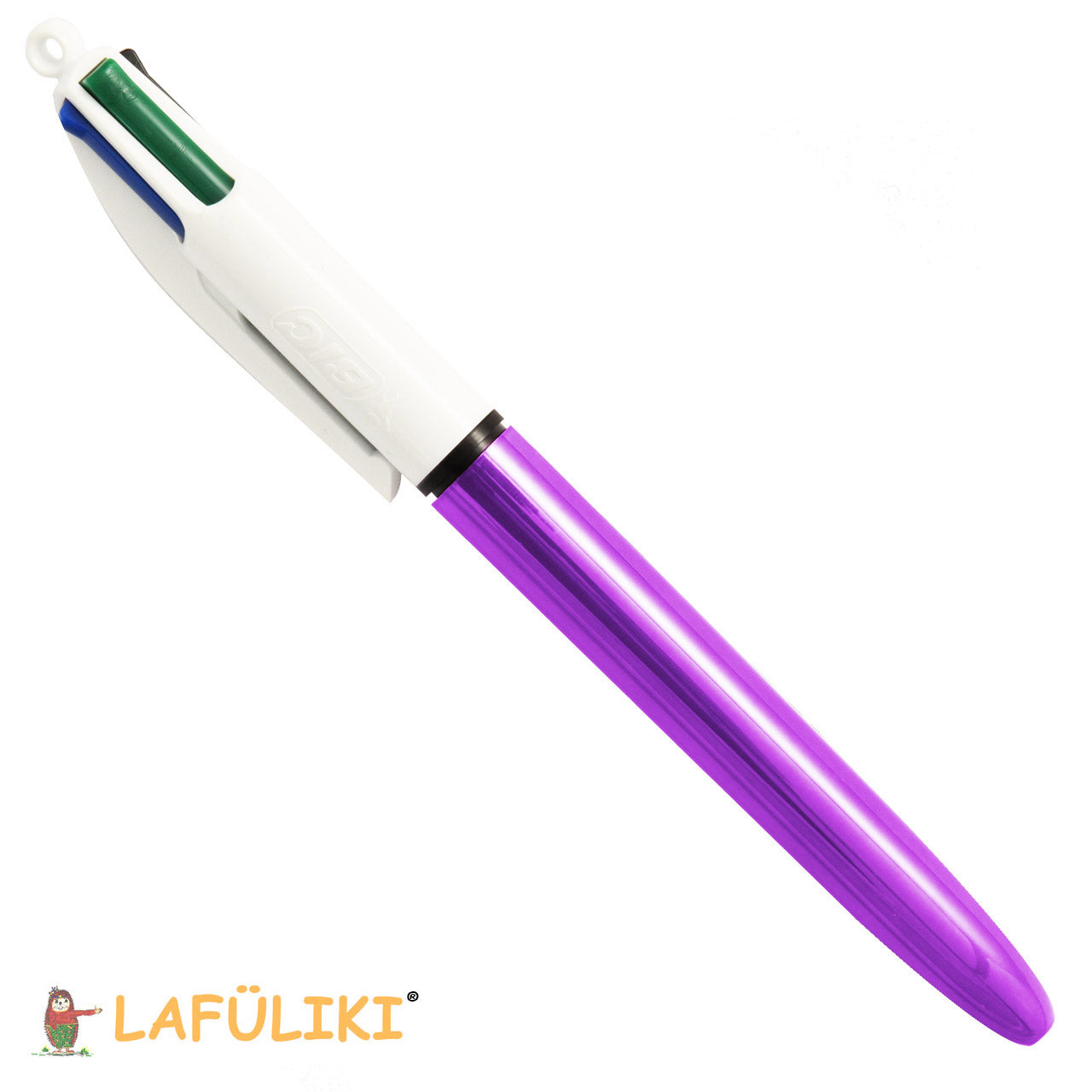 BIC-4-Farb-Kugelschreiber-Shine-lila-4Colors-lafueliki