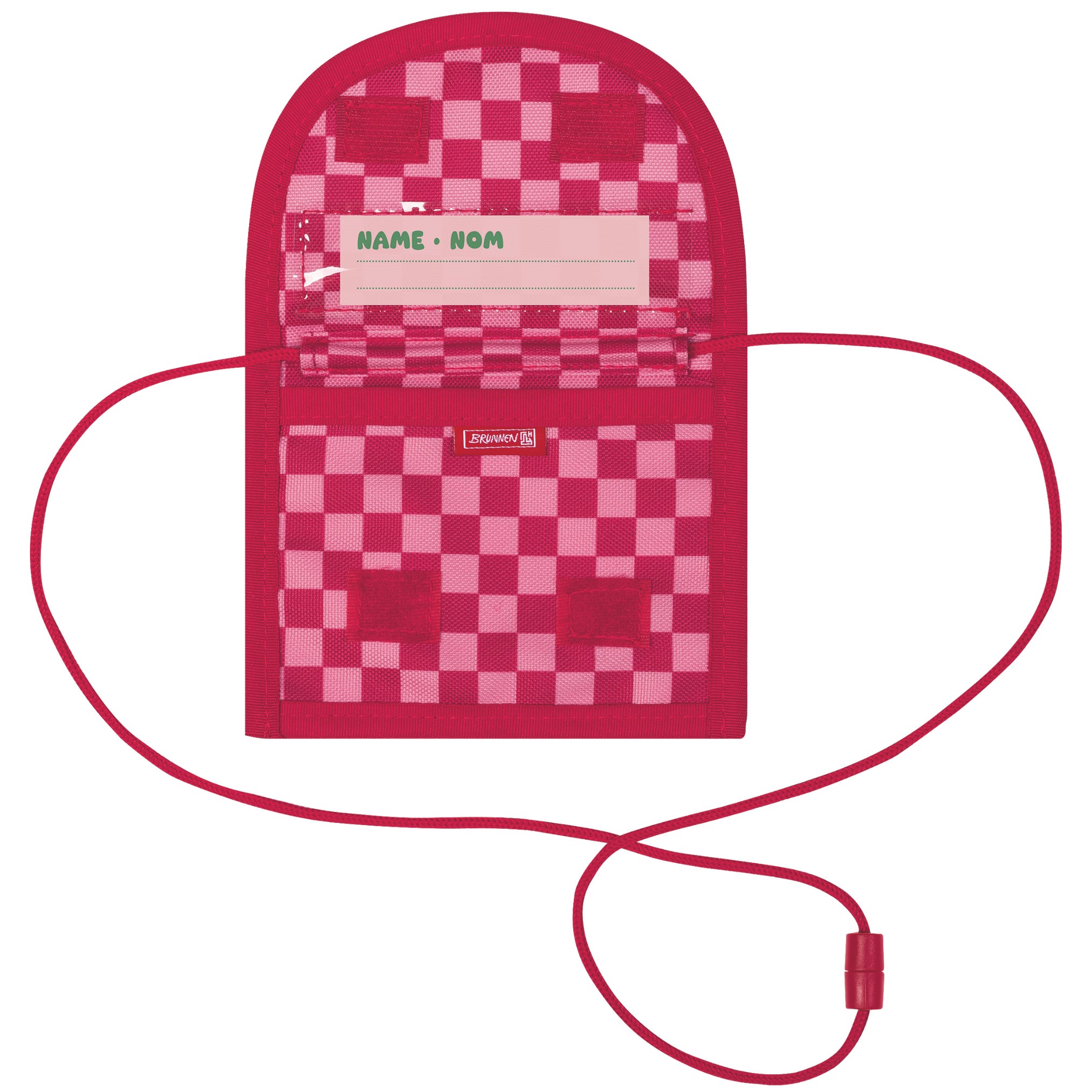 BRUNNEN Brustbeutel für Mädchen · Fruity Love · Rosa-Rot