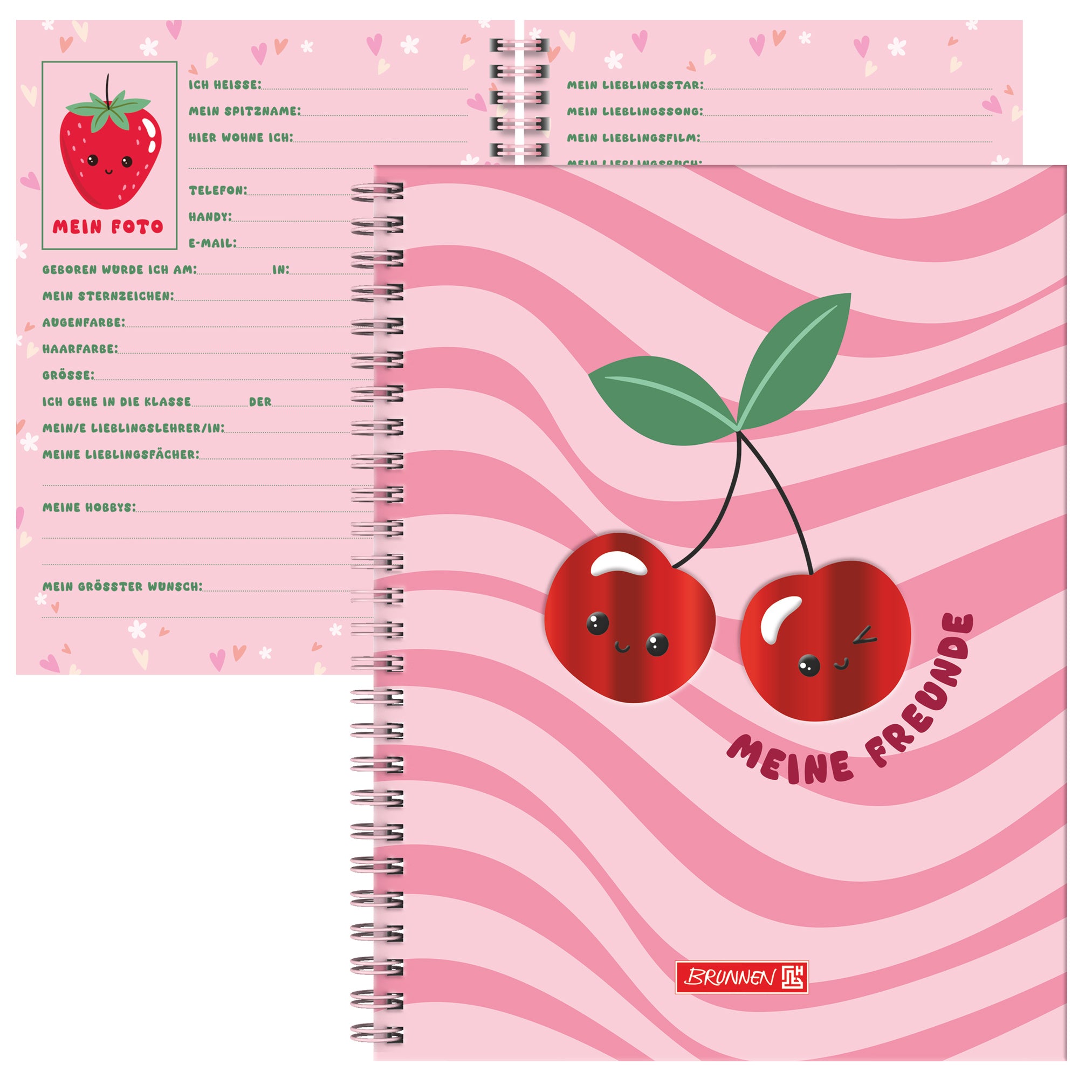 BRUNNEN Freundebuch · Fruity Love · für Mädchen