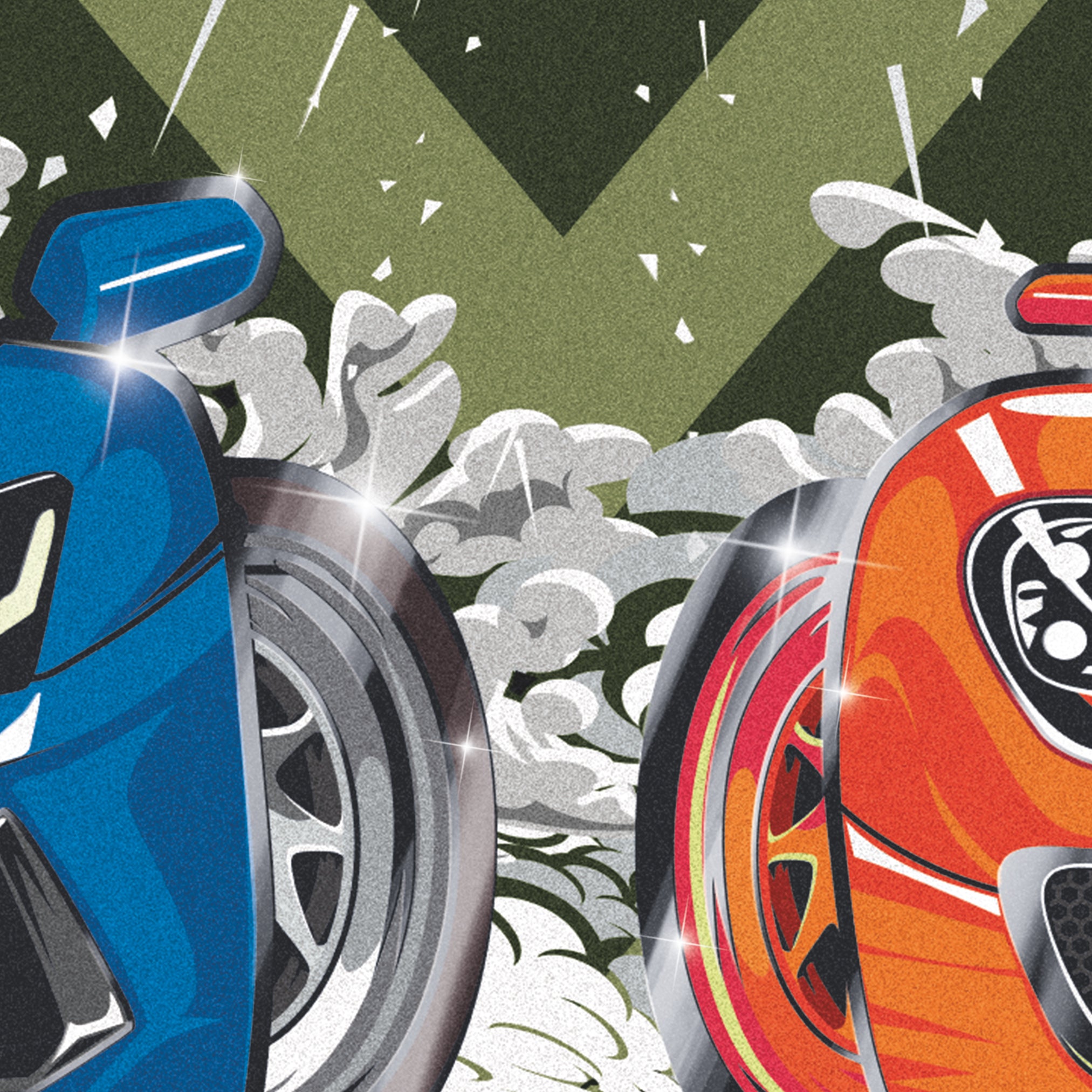 BRUNNEN Heftbox A4 · Fast Wheels · Auto · Grün