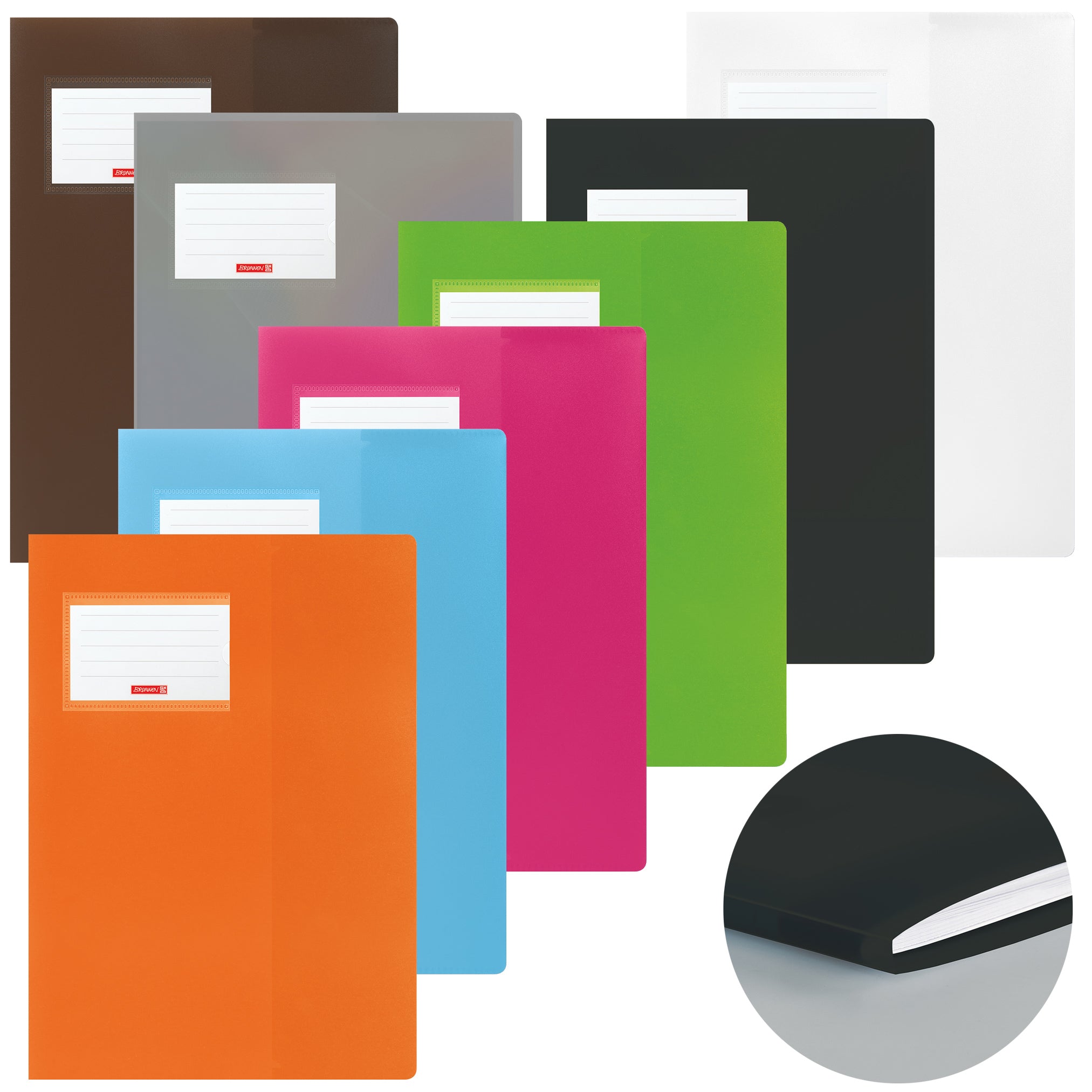 BRUNNEN Hefthülle A4 · FACT!pp Premium · mit Namensschild