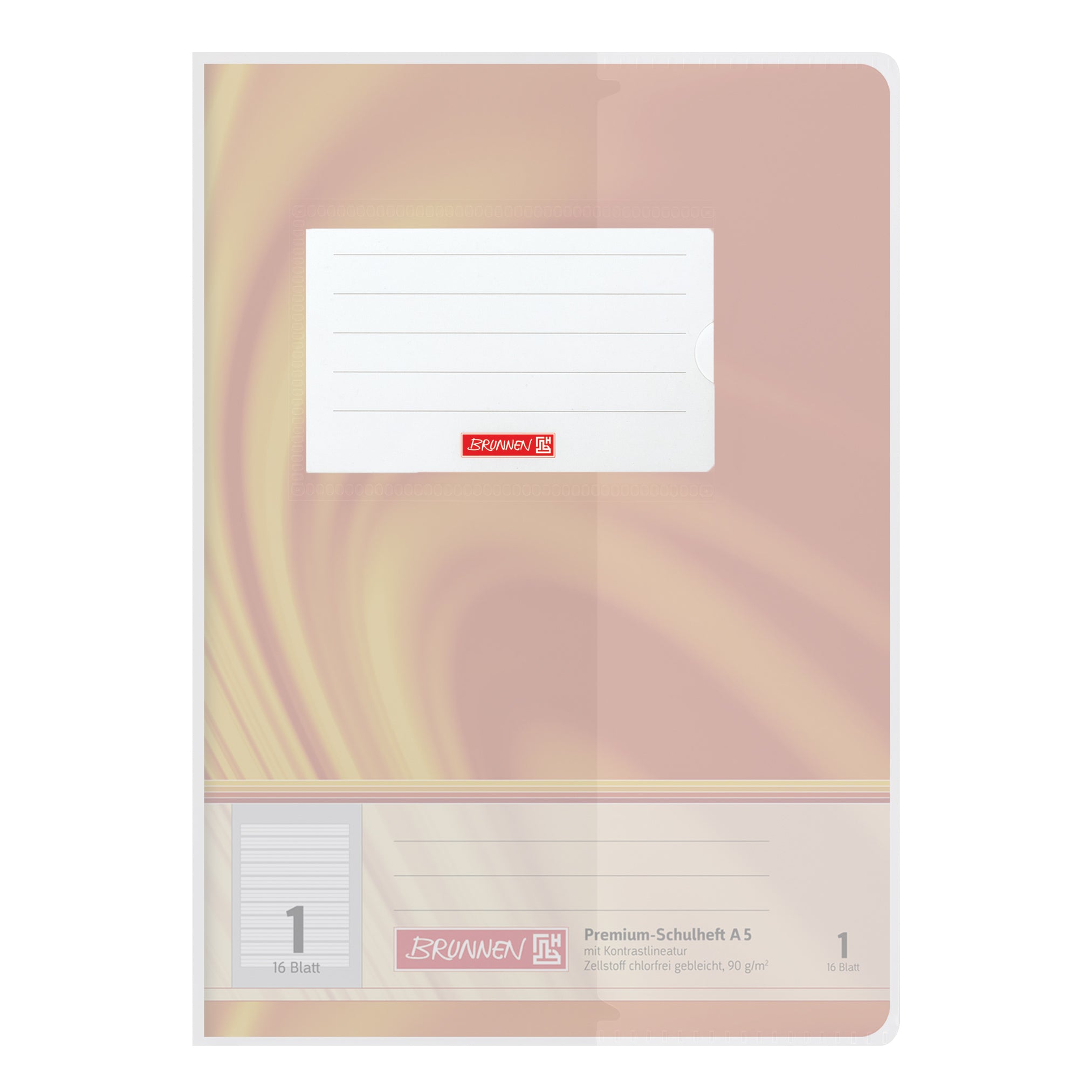 BRUNNEN Hefthülle A5 · FACT!pp Premium · mit Namensschild