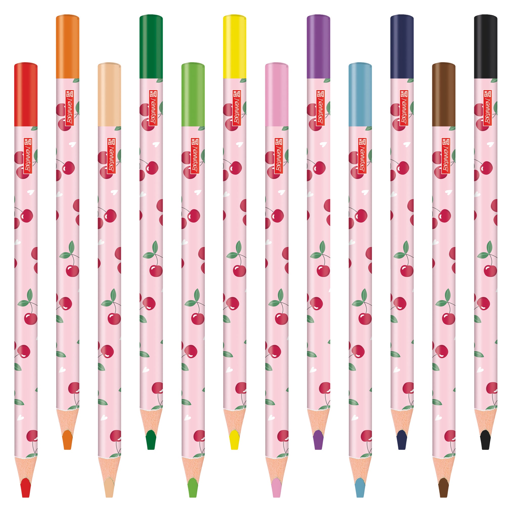 BRUNNEN Jumbo Dreikant Buntstifte 12er Set · Fruity Love