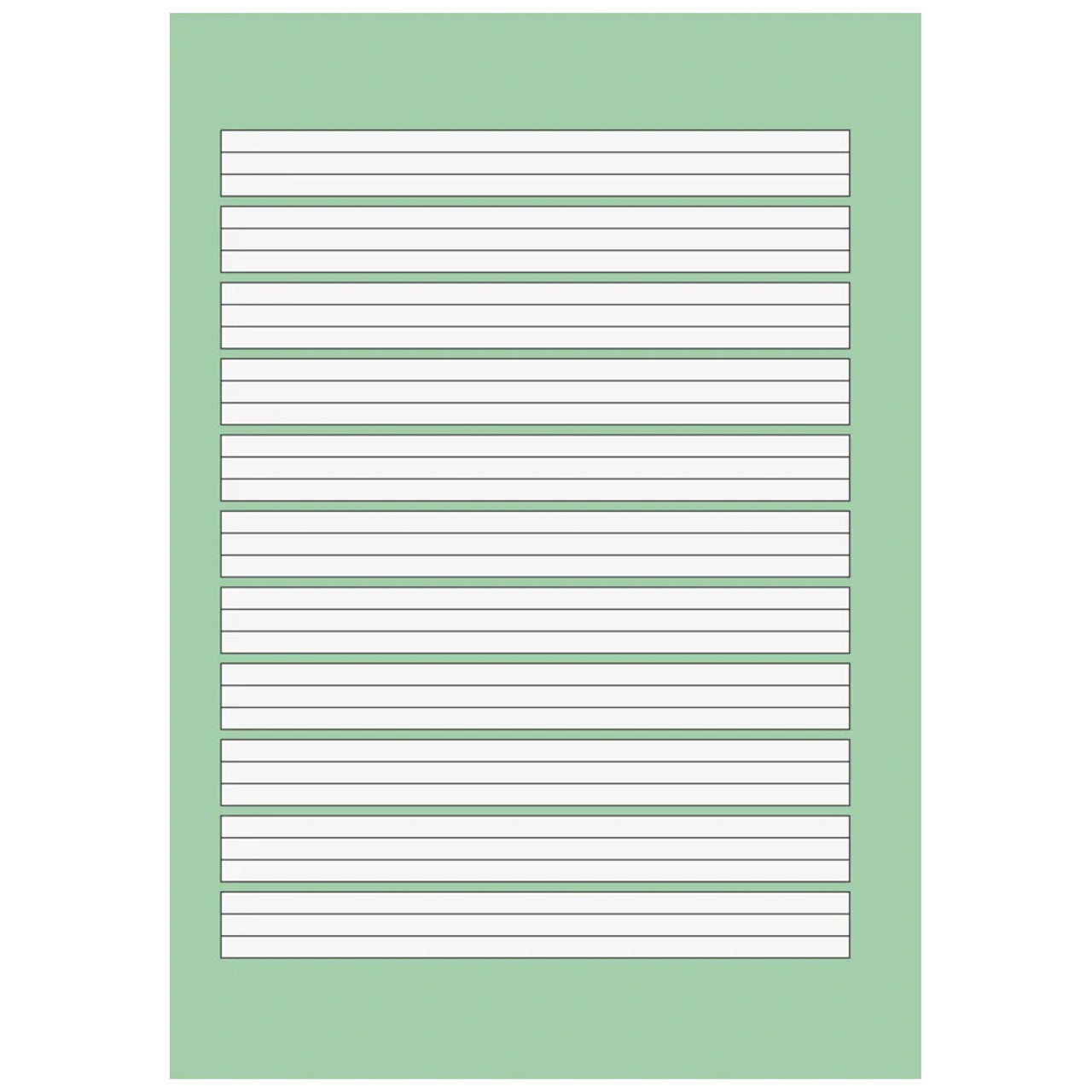 BRUNNEN Schulblock A5 · Kontrast-Lineatur 1 · farbig hinterlegt · 1. Klasse