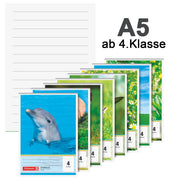 BRUNNEN Schulblock A5 · Lineatur 4 · liniert · ab 4. Klasse