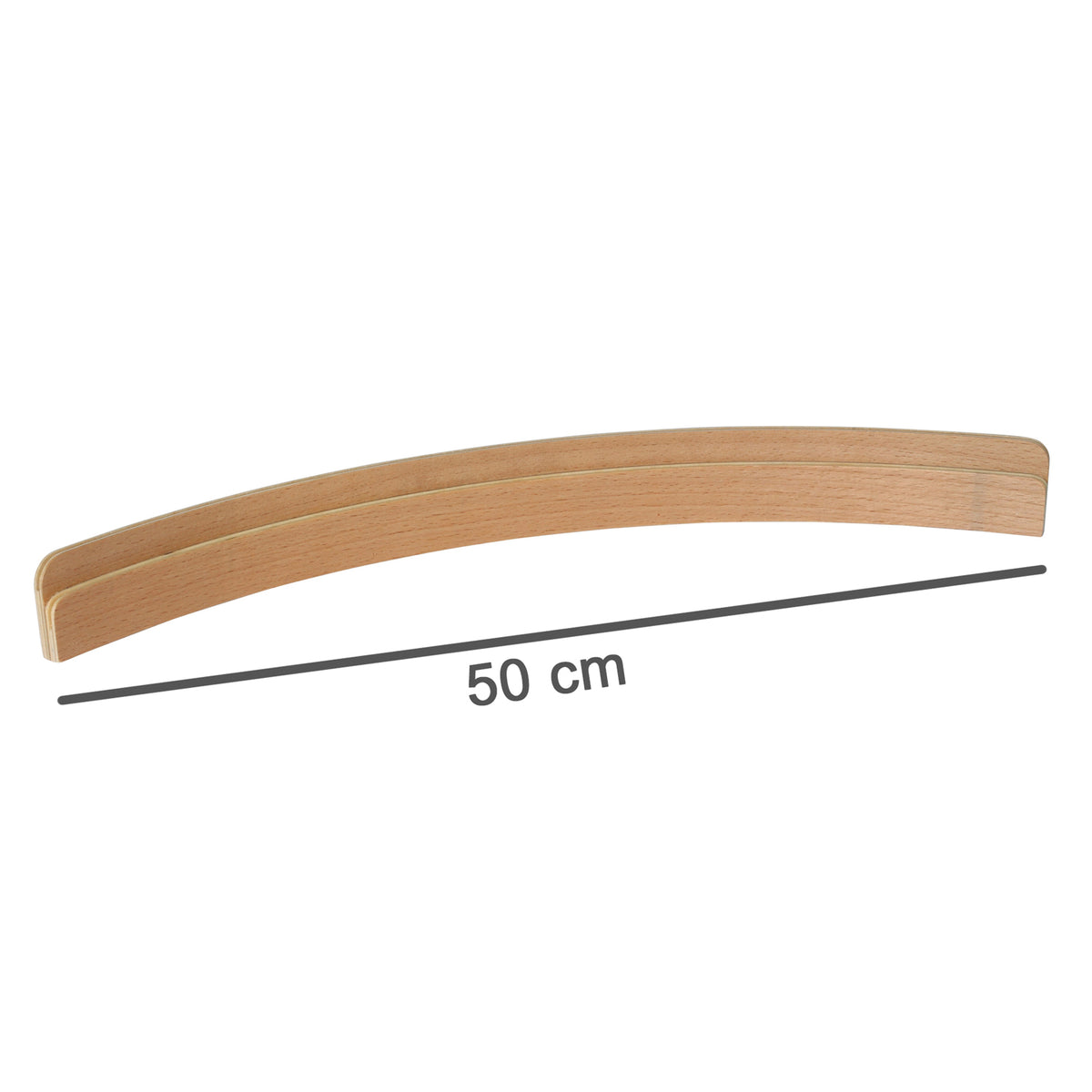 Bartl Doppel-Kartenhalter aus Holz · groß · 50 cm