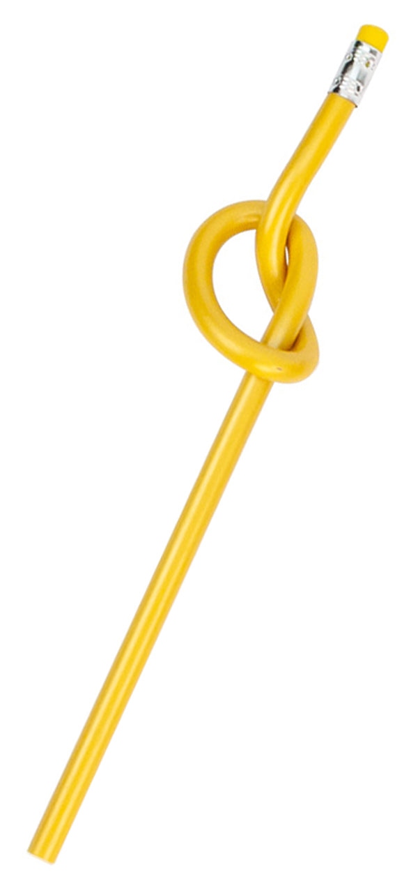 Bleistift-be-crazy-mit-Knoten-gelb-951519-stiftbeschwerer-lafueliki