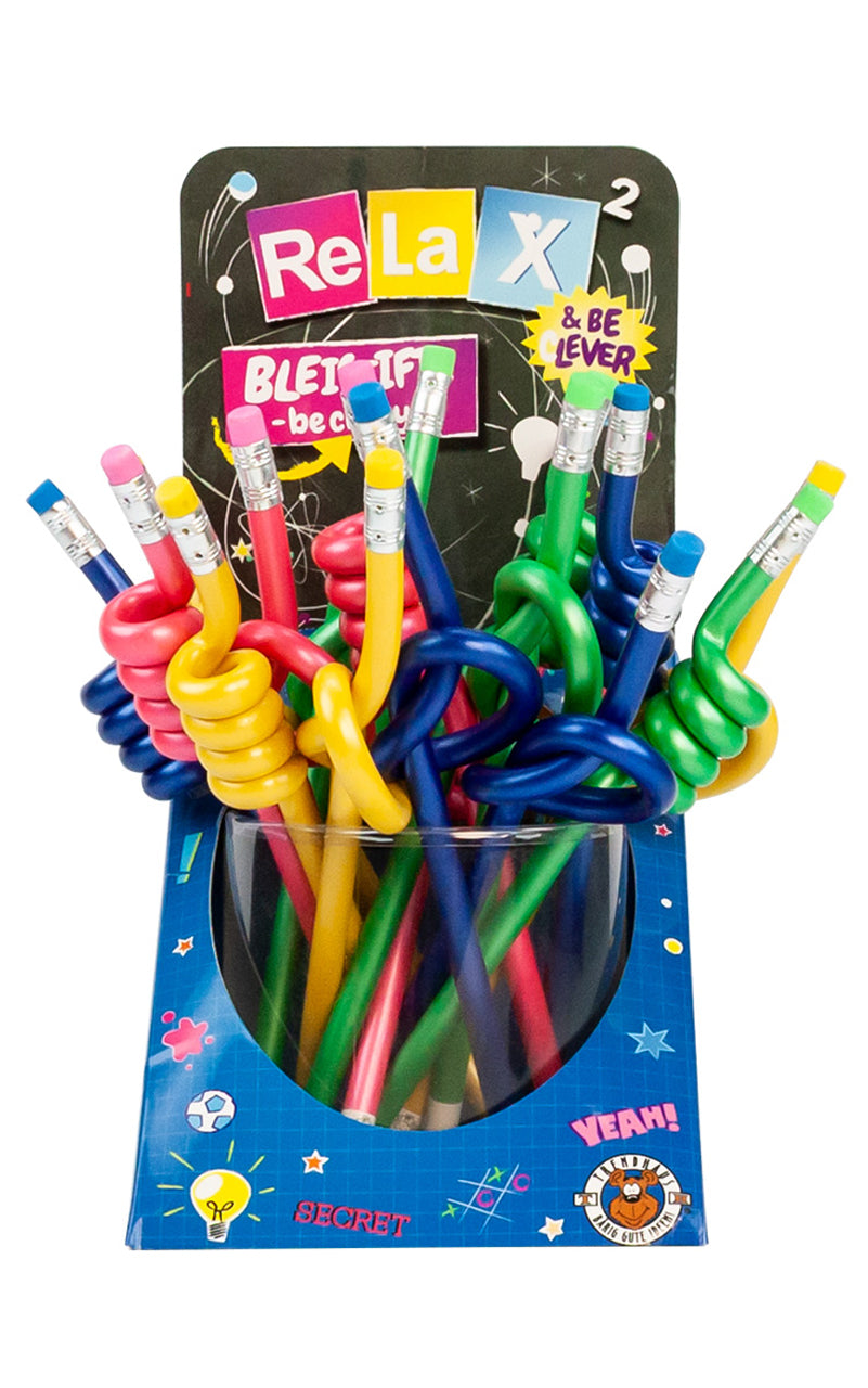 Bleistift-be-crazy-mit-Knoten-rot-951519-ovp-farben-lafueliki