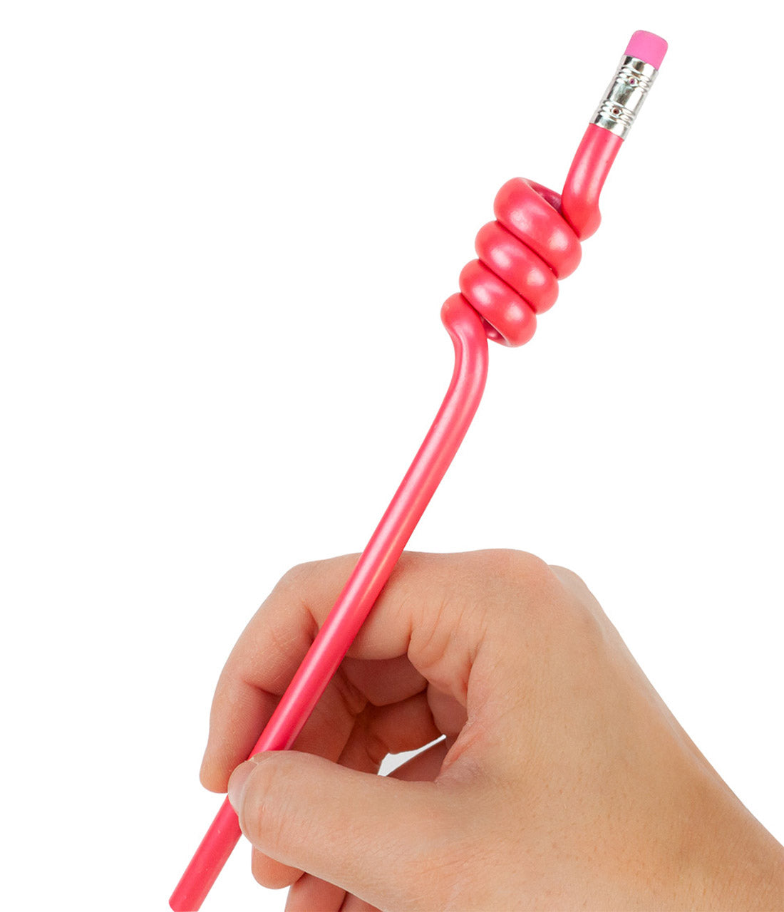 Bleistift-be-crazy-mit-Knoten-rot-951519-stiftbeschwerer-hand-lafueliki
