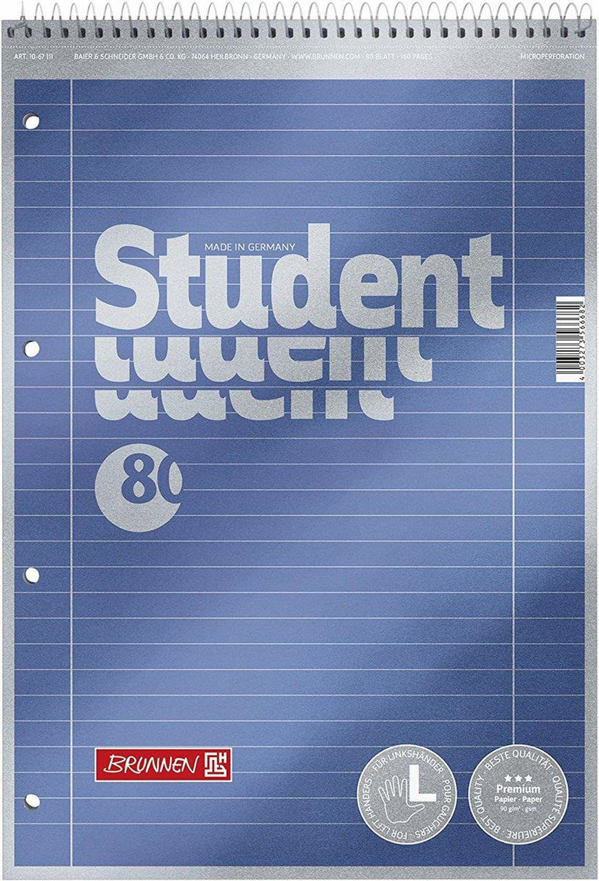 Brunnen-Collegeblock-A4-Premium-mit-rand-Lineatur-27-90g-1067111-linkshander-lafueliki