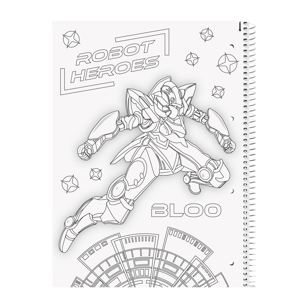 Brunnen-Collegeblock-A4-Robot-Heroes-Lin-28-kariert-Doppelrand-1067928421-ansicht-innen-lafueliki