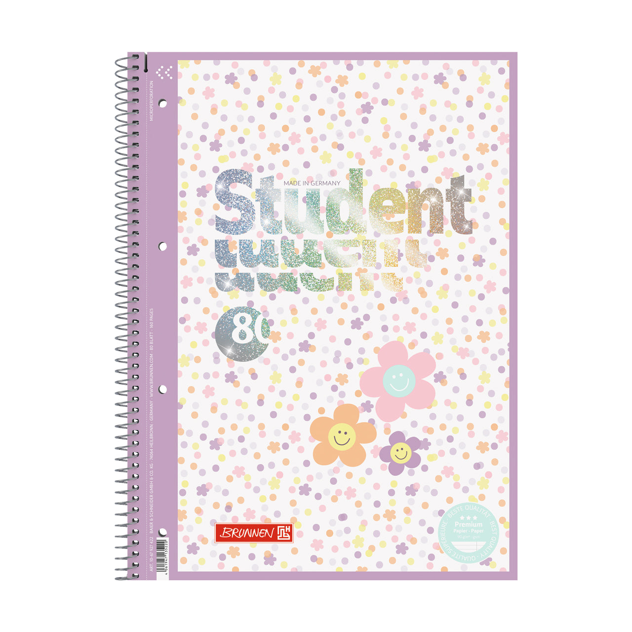 Brunnen-Collegeblock-A4-Smile-Happy-Hippie-Lin-27-liniert-1067927422-Schulbedarf-kaufen-lafueliki