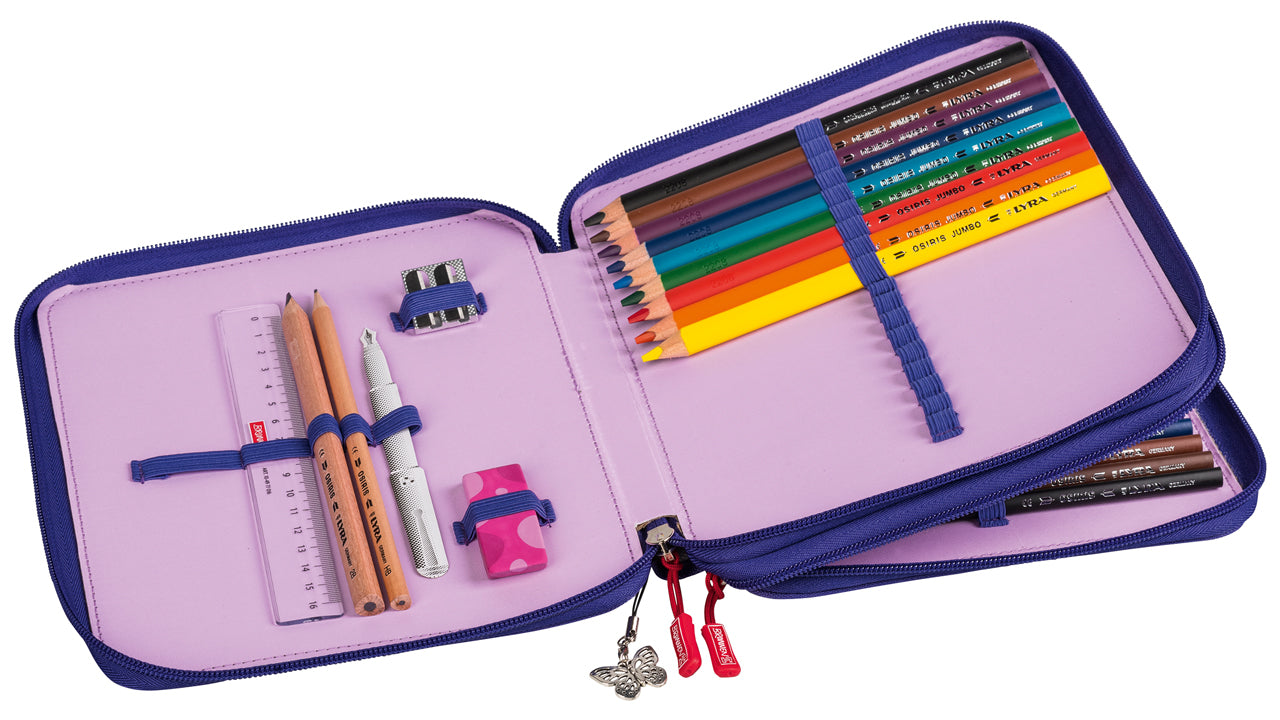 Brunnen-Federmaeppchen-2-Fach-XXL-magic-Butterfly-Schmetterling-Fedemappe-Linkshaender-1049126322-offen-lafueliki