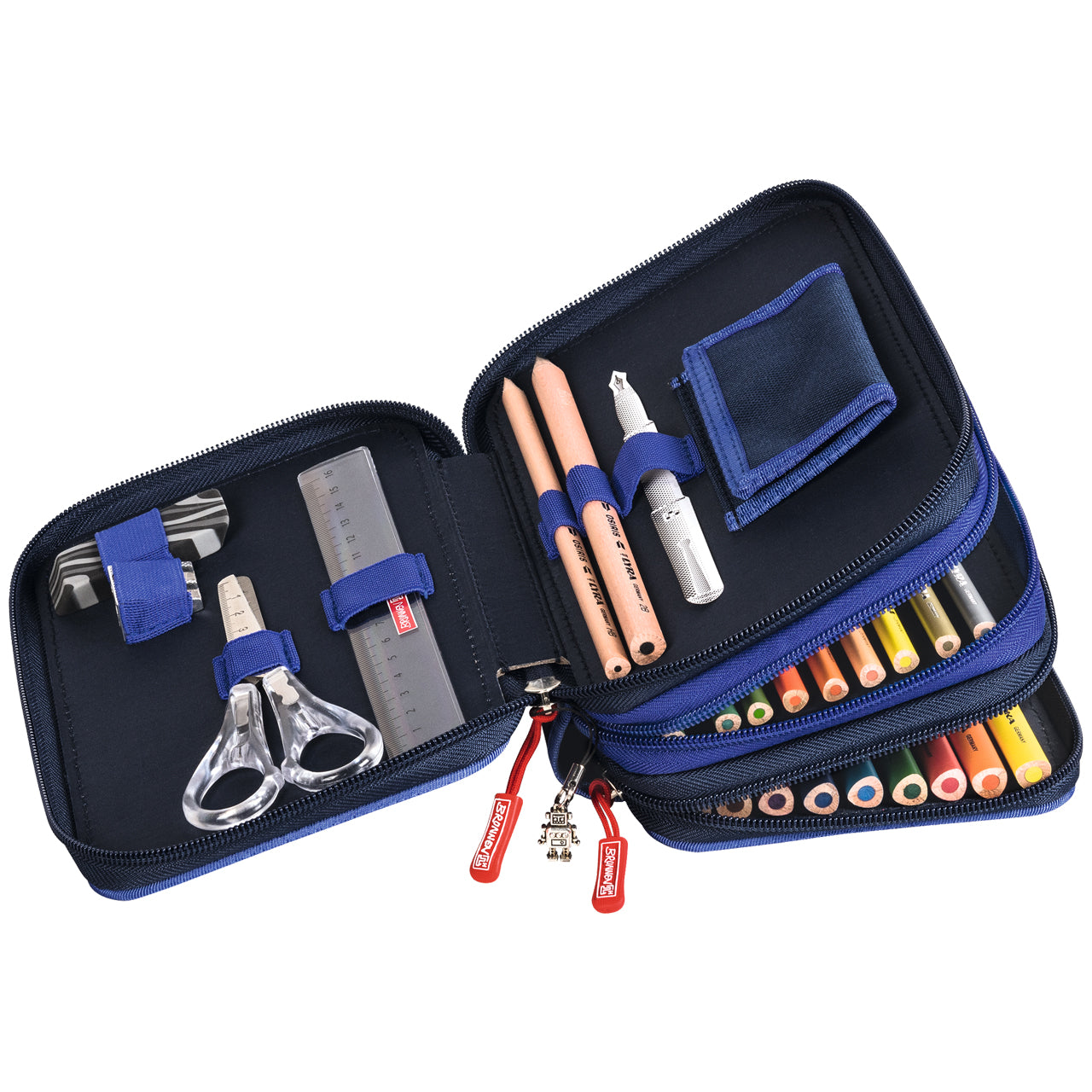 Brunnen-Federmappe-3-Fach-Robot-Heroes-gefuellt-Jungen-1049121421-ansicht-innen-offen-lafueliki