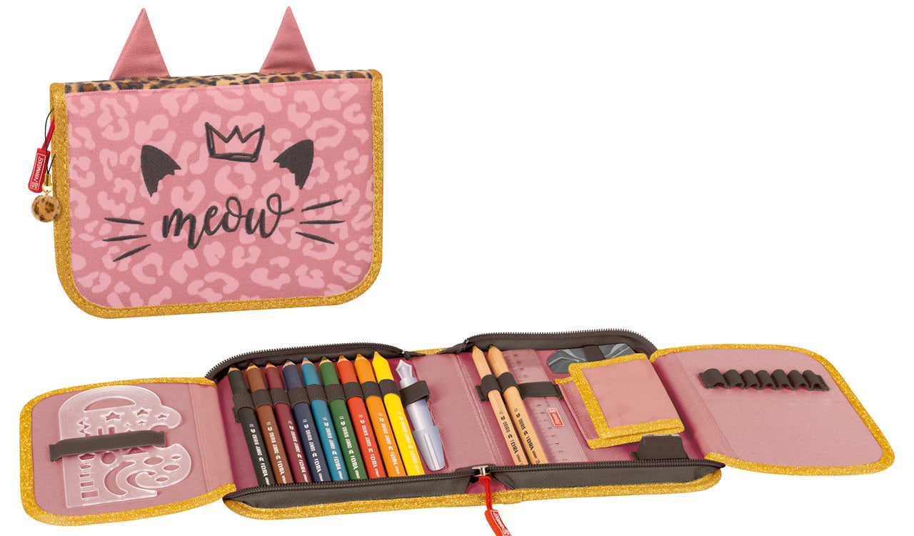 Brunnen-Federmappe-Katze-Sweet-Wild-Cat-2-Klappen-gefuellt-1049120942-Federmaeppchen-lafueliki