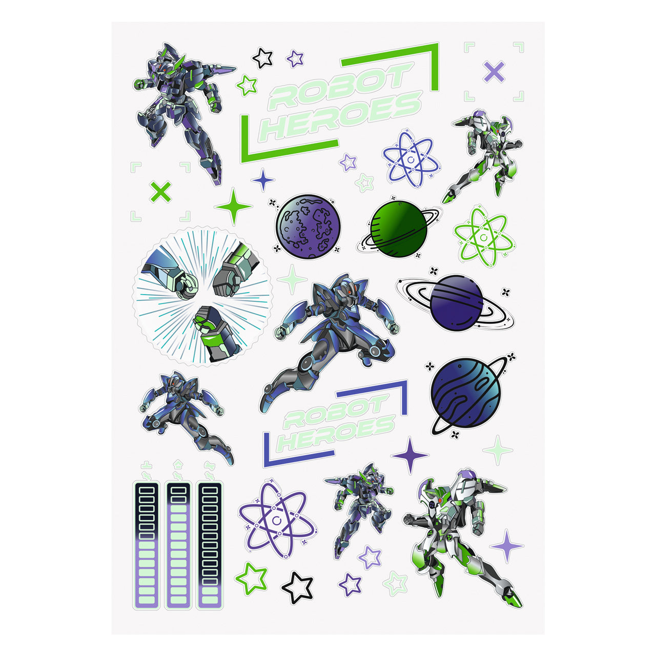 Brunnen-Hausaufgabenheft-A5-Robot-Heroes-fuer-die-Schule-1046807421-stickerbogen-lafueliki