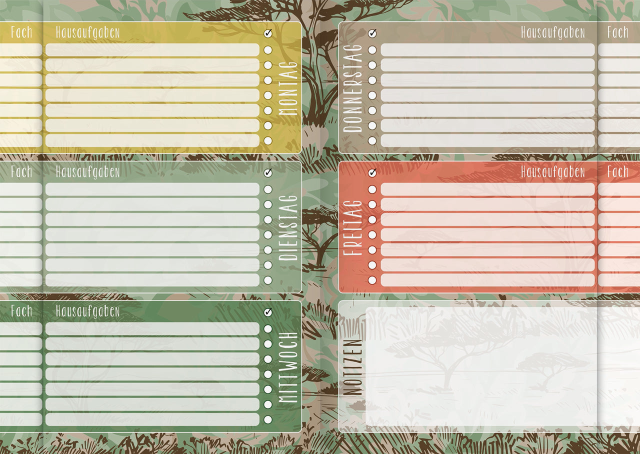 Brunnen-Hausaufgabenheft-A5-pfiffig-Panther-Safari-World-einteilung-1046807221-lafueliki