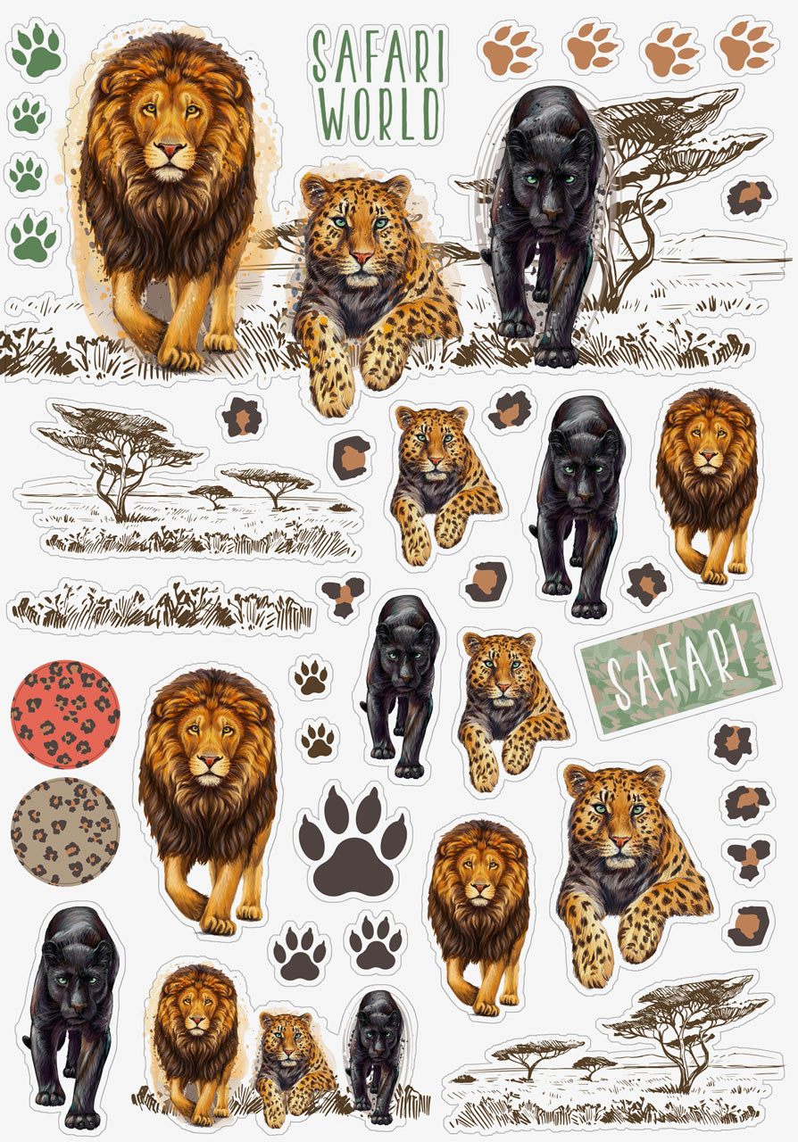 Brunnen-Hausaufgabenheft-A5-pfiffig-Panther-Safari-World-sticker-bogen-1046807221-lafueliki