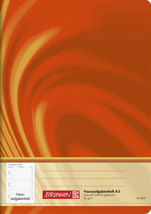 Brunnen-Hausaufgabenheft-Grundschule-A5-orange-104688402