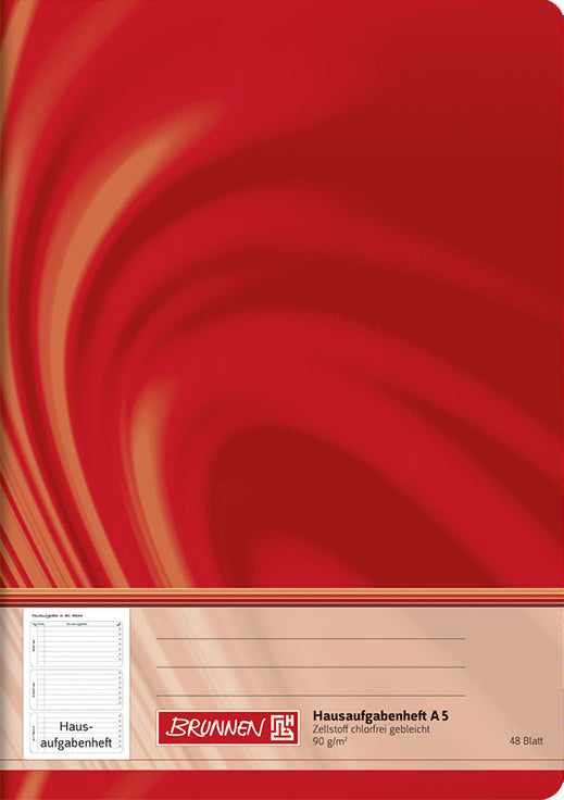 Brunnen-Hausaufgabenheft-Grundschule-A5-rot-104688402