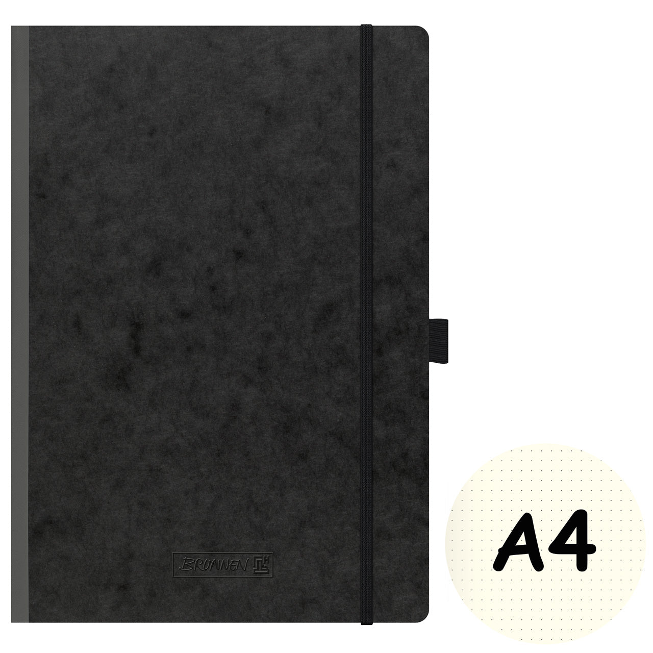 Brunnen-Kladde-FACT-plus-A4-schwarz-Gummizug-dotted-104346390-kaufen-lafueliki