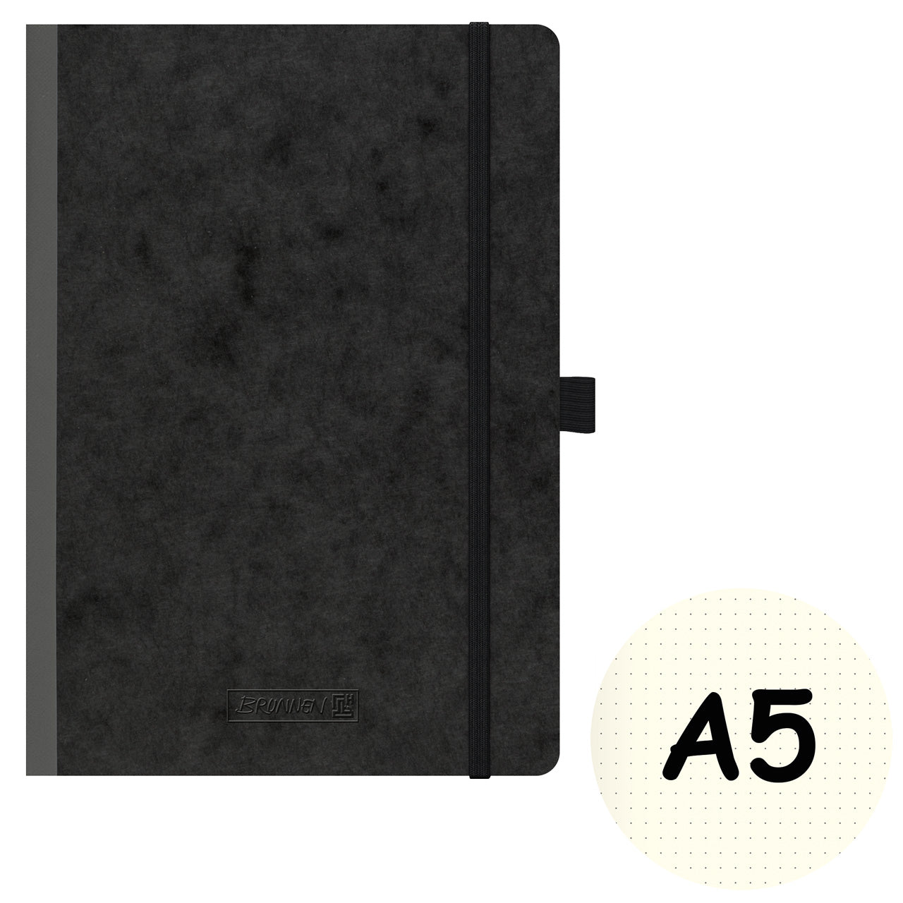 Brunnen-Kladde-FACT-plus-A5-schwarz-Gummizug-dotted-104356390-kaufen-lafueliki