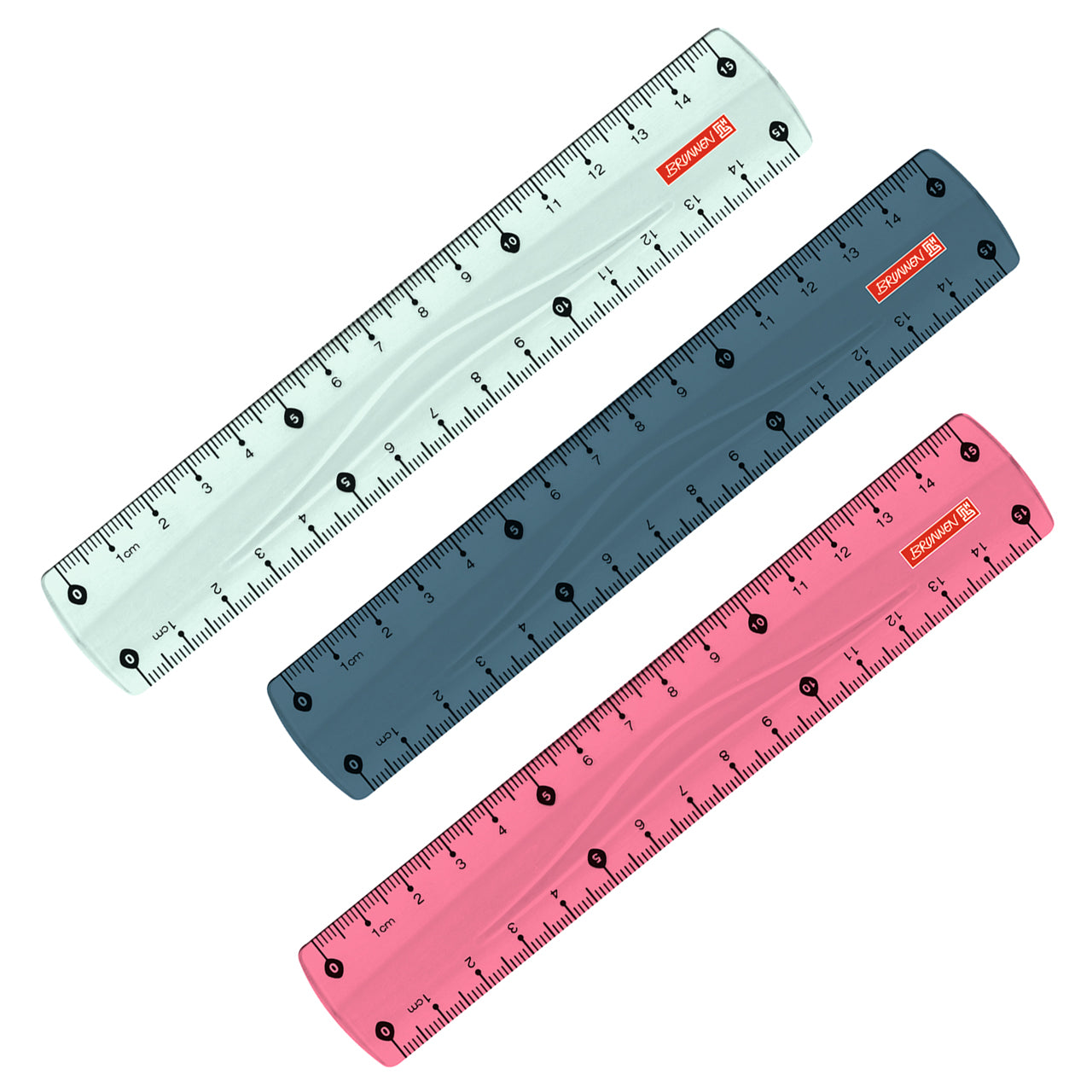 Brunnen-Lineal-15-cm-Color-Code-transparent-neue-Farben-LAFUELIKI