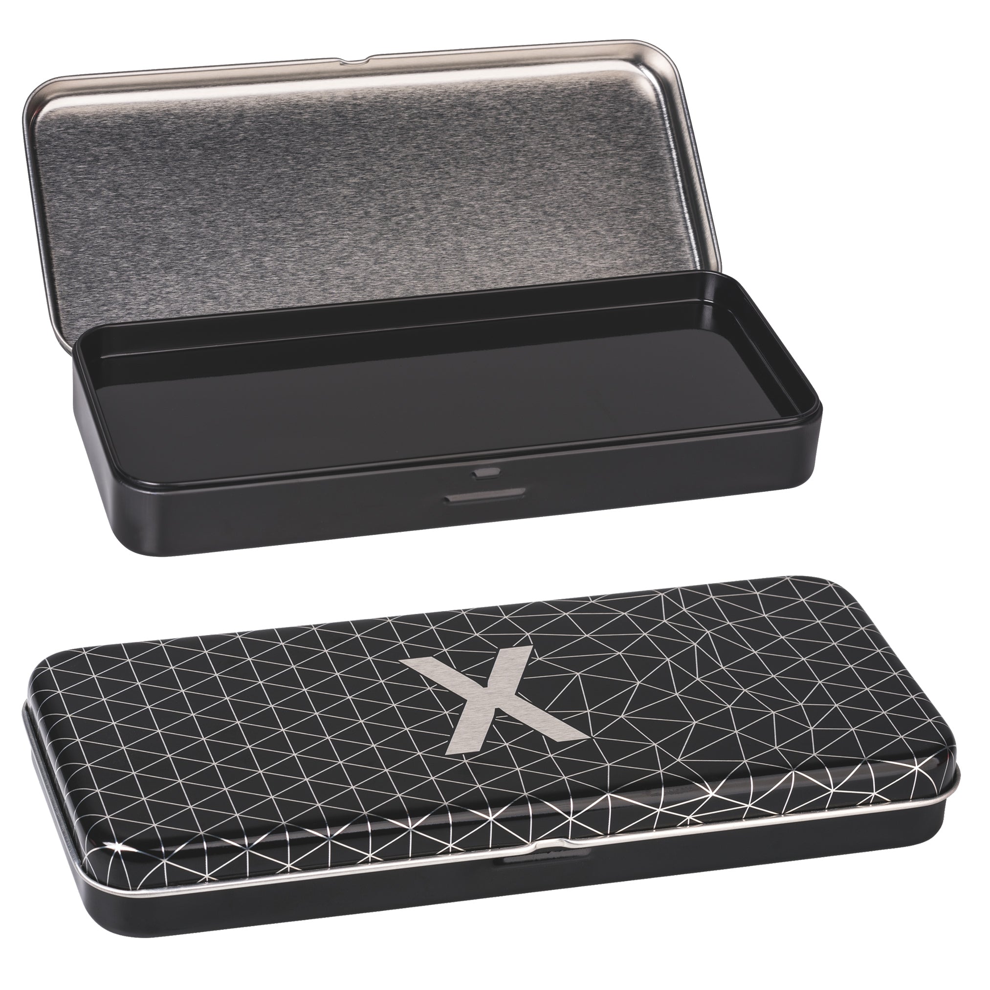 Brunnen Metall-Etui Xtreme · Stiftebox Schwarz – mit Einsatz