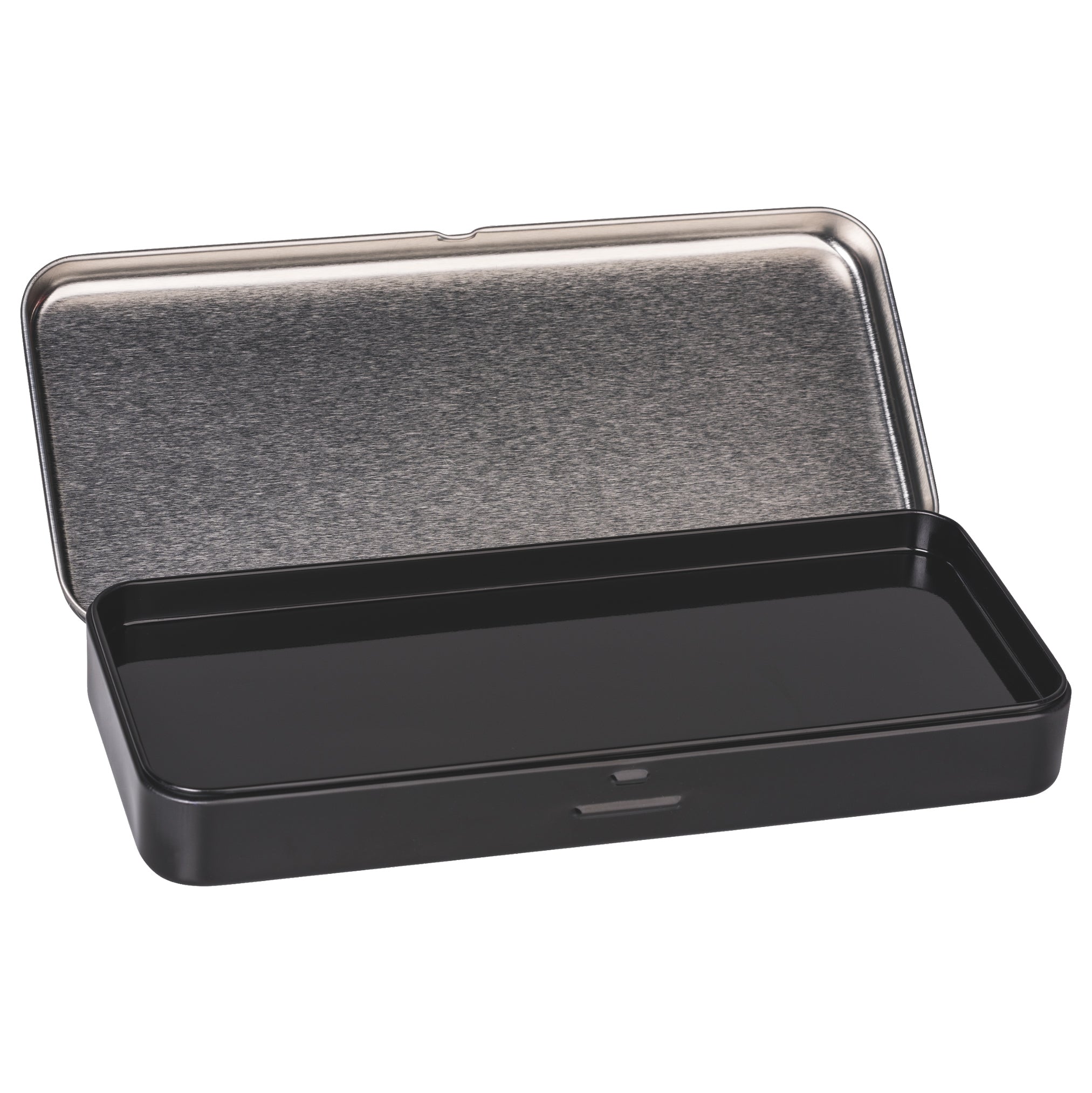 Brunnen Metall-Etui Xtreme · Stiftebox Schwarz – mit Einsatz