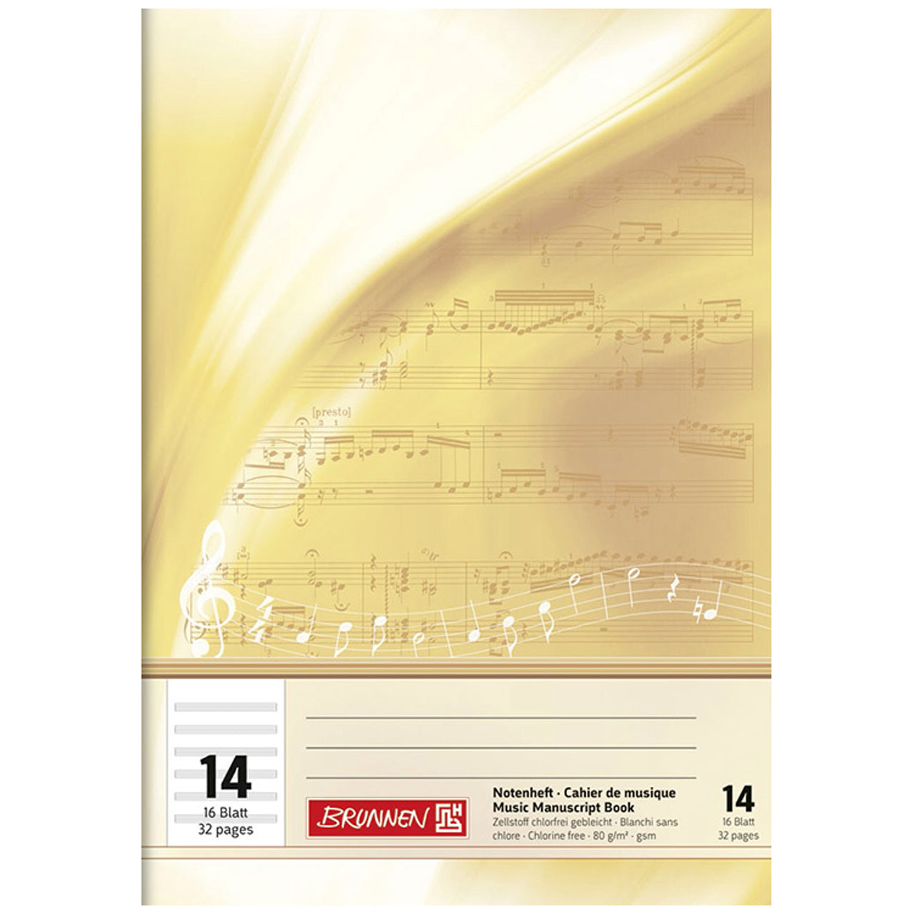 Brunnen-Notenheft-A5-16-Blatt-Lineatur-14-gelb-lafueliki