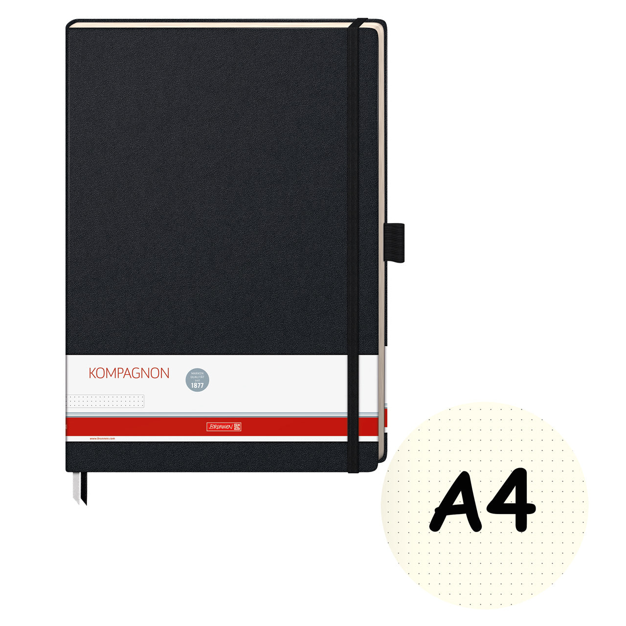 Brunnen-Notizbuch-A4-Kompagnon-dotted-schwarz-kaufen-105553892-lafueliki