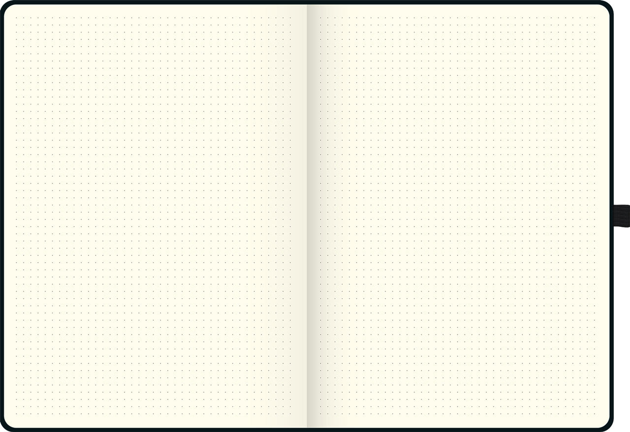Brunnen-Notizbuch-A4-Kompagnon-dotted-schwarz-lineatur-105553892-lafueliki