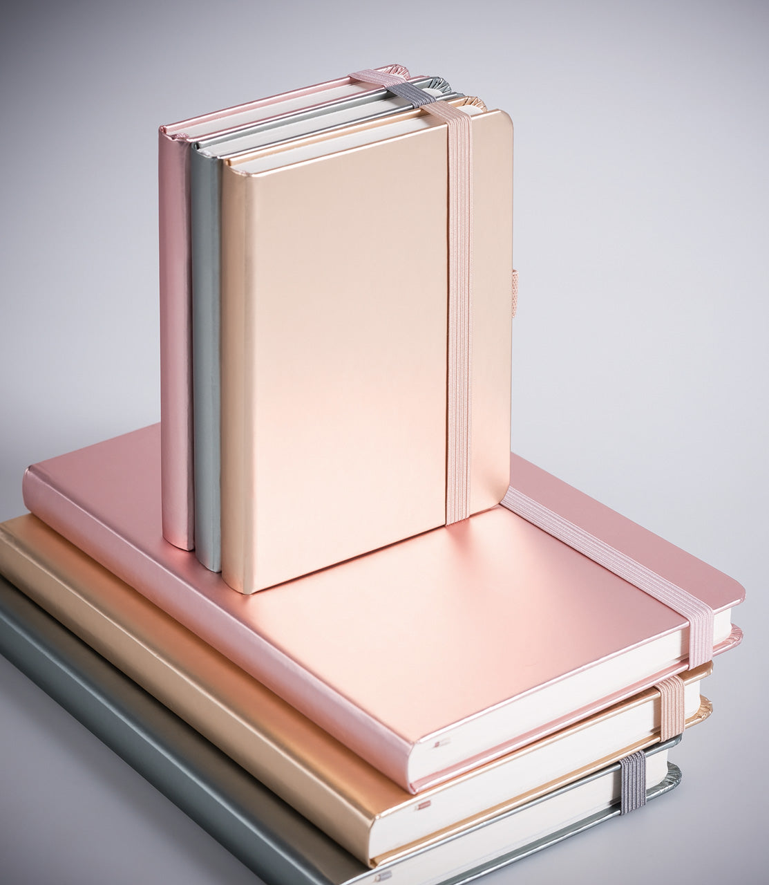 Brunnen-Notizbuch-A6-Kompagnon-Metallic-dotted-lafueliki