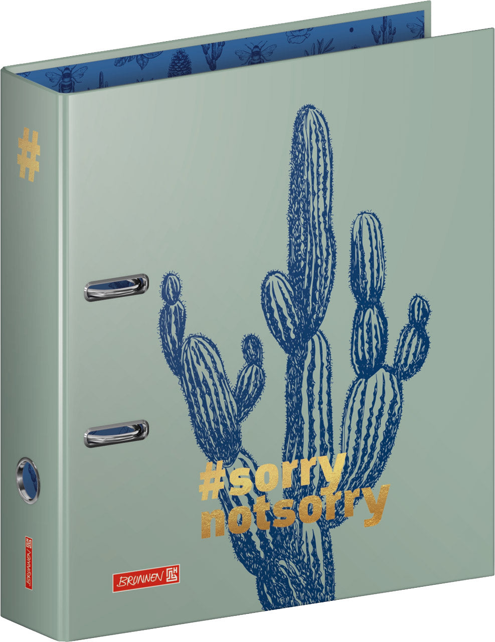 Das ist ein Bild von dem Brunnen Ordner in A4 Motiv Kaktus aus der Harmony Serie mit 8 cm Rückenbreite 1020429751