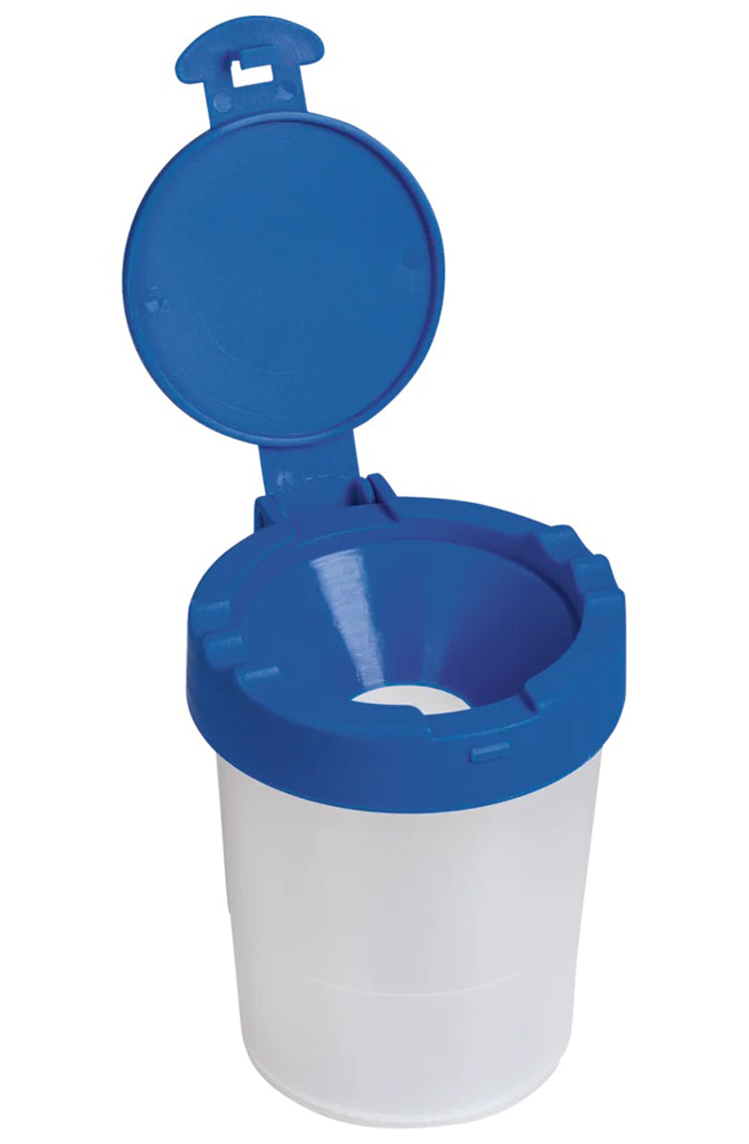 Brunnen-Pinselbecher-kippsicher-Wasserbecher-blau-mit-deckel-104889937-offen-lafueliki