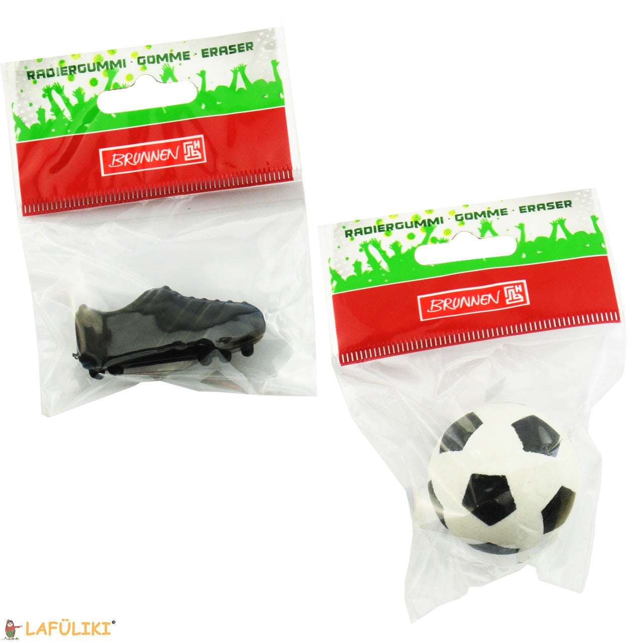 Brunnen-Radierer-Fussball-Fussballschuh-102989018-ovp-Radiergummi-lafueliki