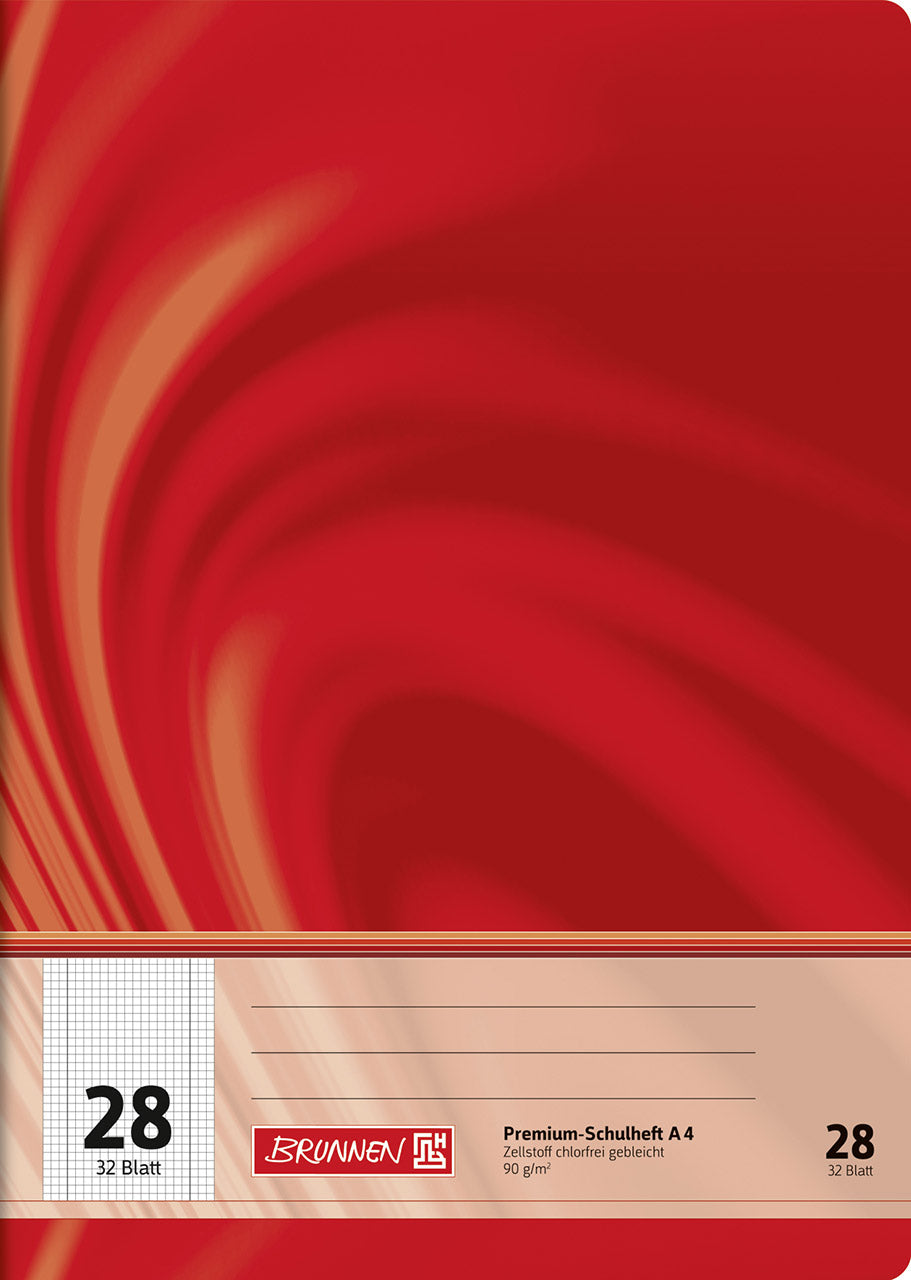 Herlitz Schulheft A4, kariert mit Rand, 32 Blatt, sortiert Herlitz Schulheft A4, kariert mit Rand, 32 Blatt, sortiert