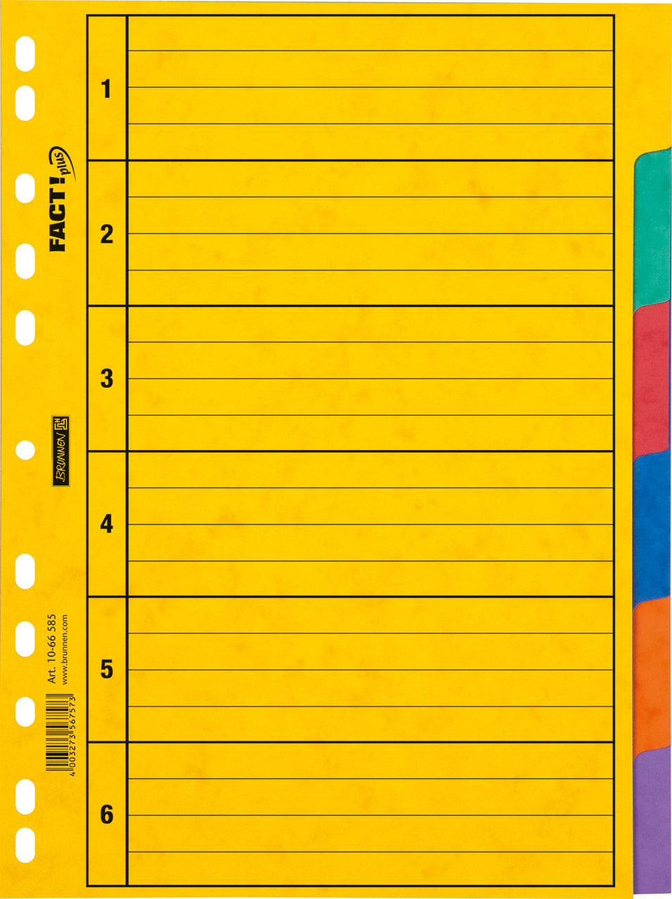 Brunnen-Ringbuchregister-A4-6-tlg-6-Farben-1066585