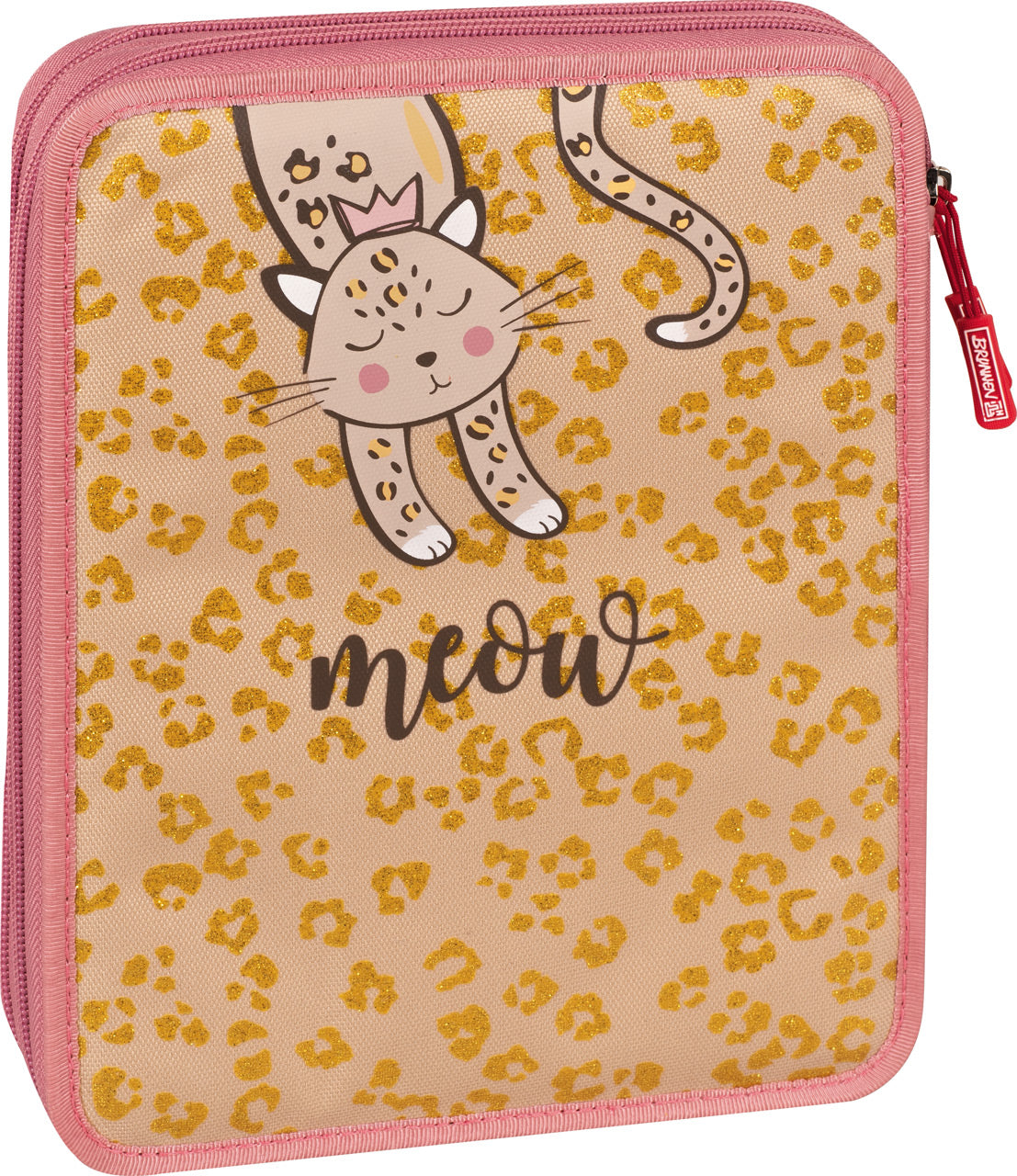 Brunnen-Schueler-Etui-XXL-Federmappe-2-Fach-Katze-Sweet-Wild-Cat-Maedchen-gefuellt-1049126942-lafueliki
