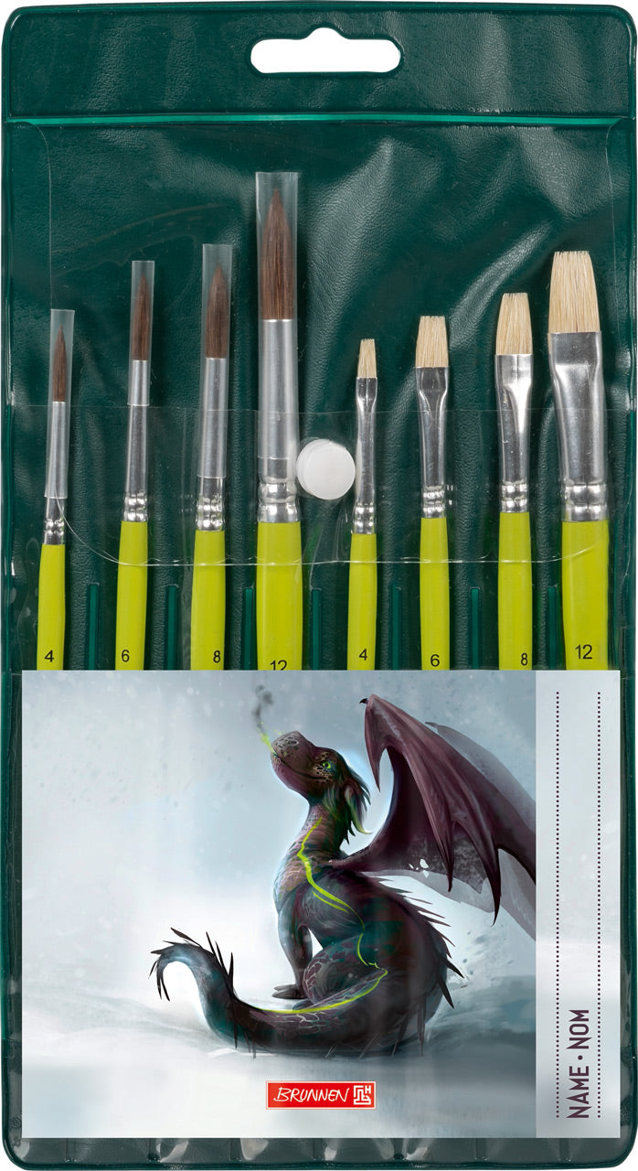 Brunnen-Schul-Pinsel-Set-8er-Etui-Drache-Drago-Pinselset-1048934941-lafueliki